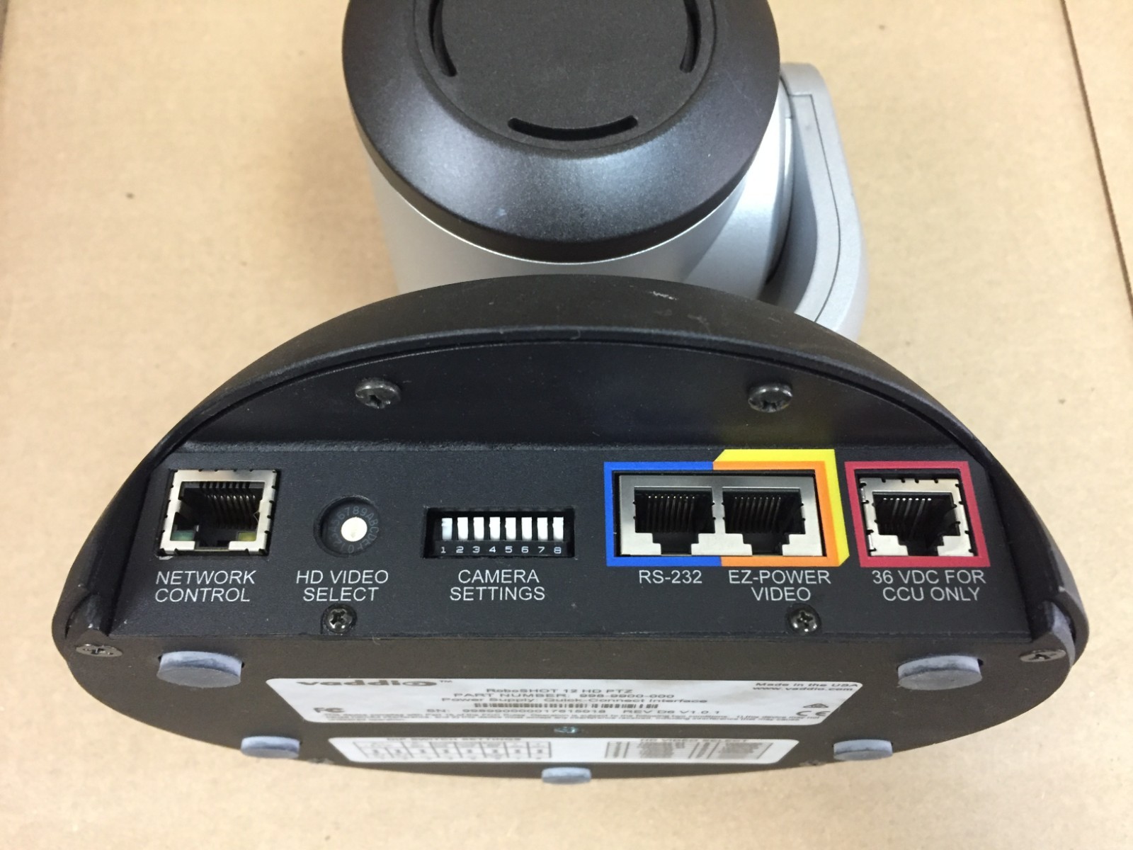 Vaddio RoboSHOT 12 HD PTZ Camera 998-9900-000 Camera Only – Untested AS IS