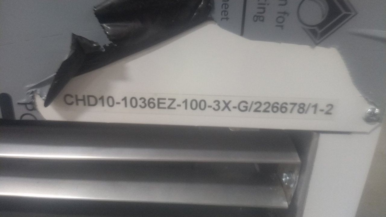 Berner CHD10-1036EZ-100-3X-G 1/2 HP 1687 Max CFM 480VAC Heated Air Curtain