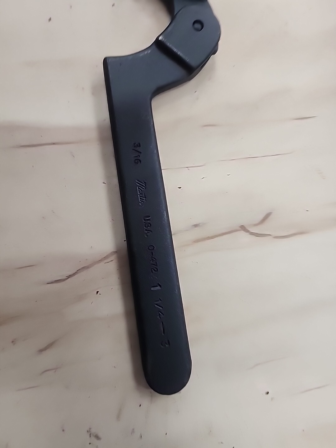 Martin Tools Adjustable Pin Spanner Wrenches, 3 Inches Opening, 3/16 Inch Pin