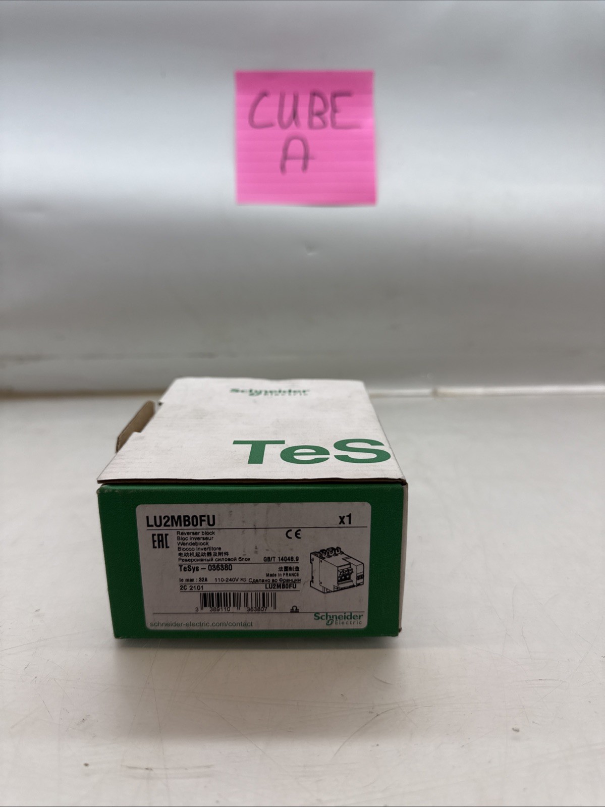 SCHNEIDER ELECTRIC LU2MB0FU REVERSER BLOCK 110-240V TeSys 036380
