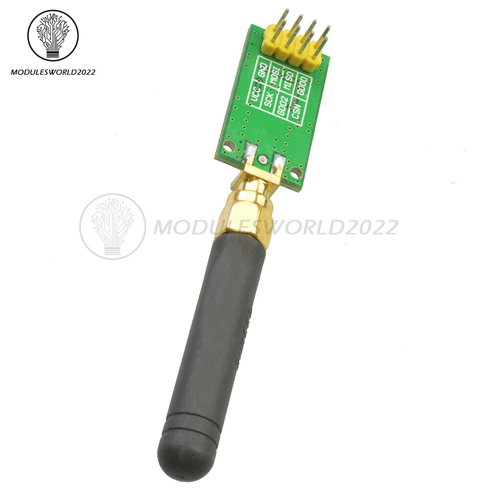 1/2/5/10PCS CC1101 Wireless Transceiver 433MHz + SMA Antenna Wireless Module