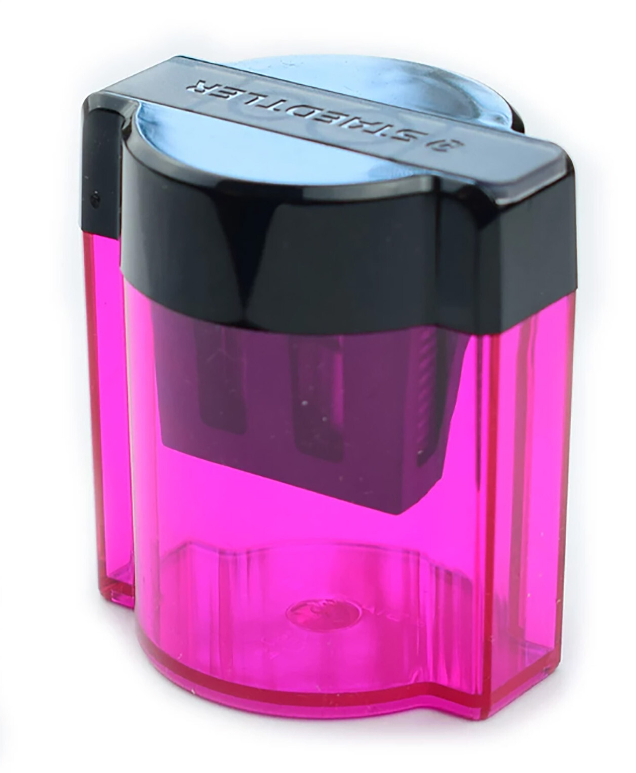 Staedtler 2 Hole Pencil Sharpener With Receptacle Magenta Pink 5 Sharpeners