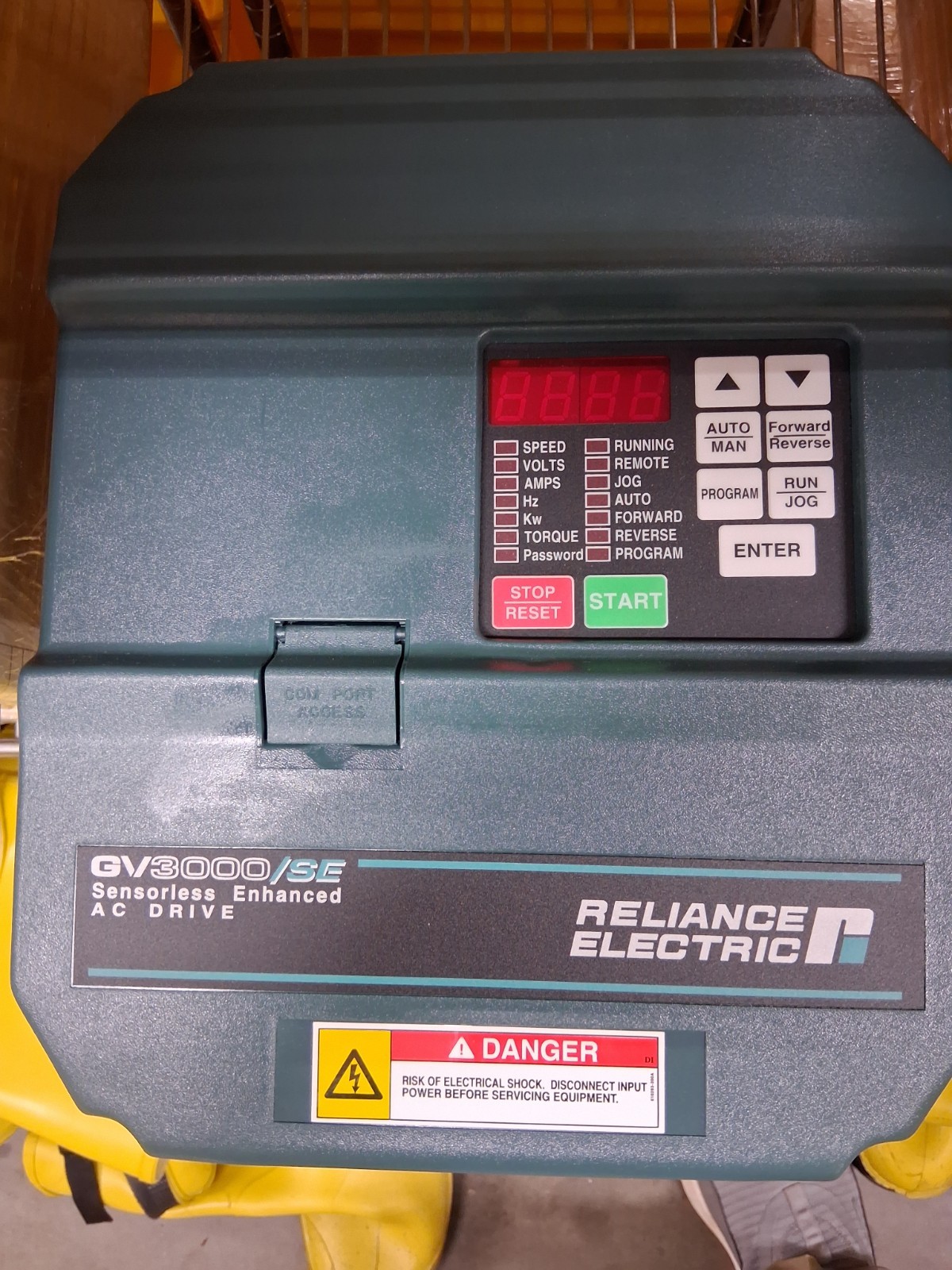 Reliance Electric GV3000/SE 7.5 HP 7V4160 Firmware 6.04 AC Drive Tested Good