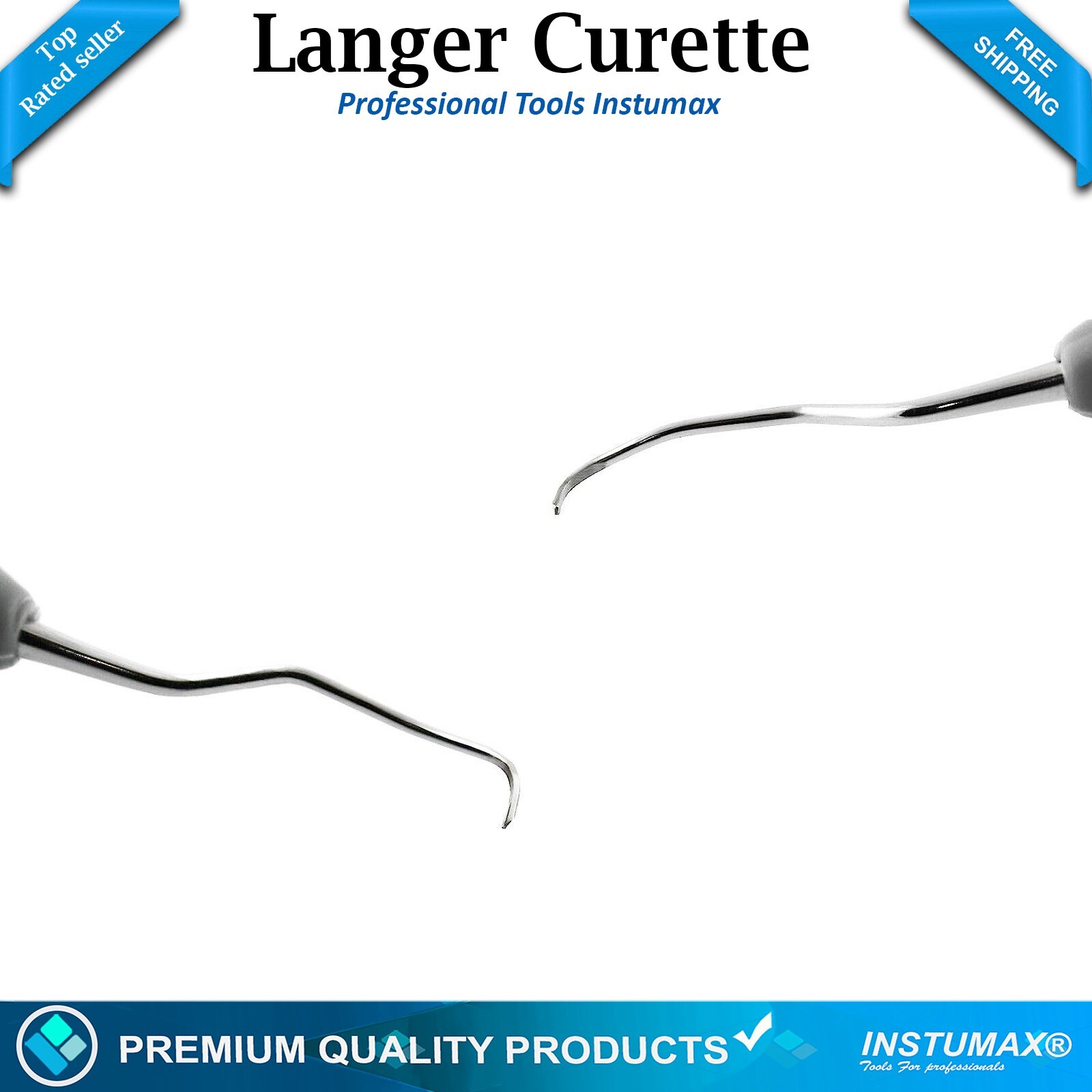 Langer 1-2 Curette Universal Periodontal Scaler Silicone Coated Hand Instruments