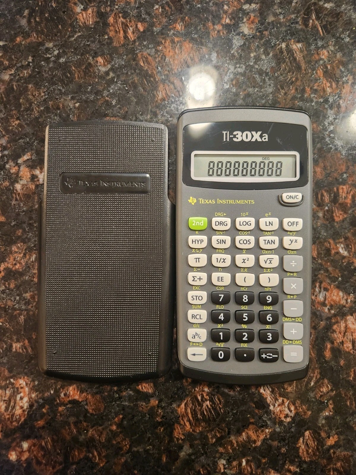 Texas Instruments TI-30Xa Scientific Calculator With Cover Works Tested