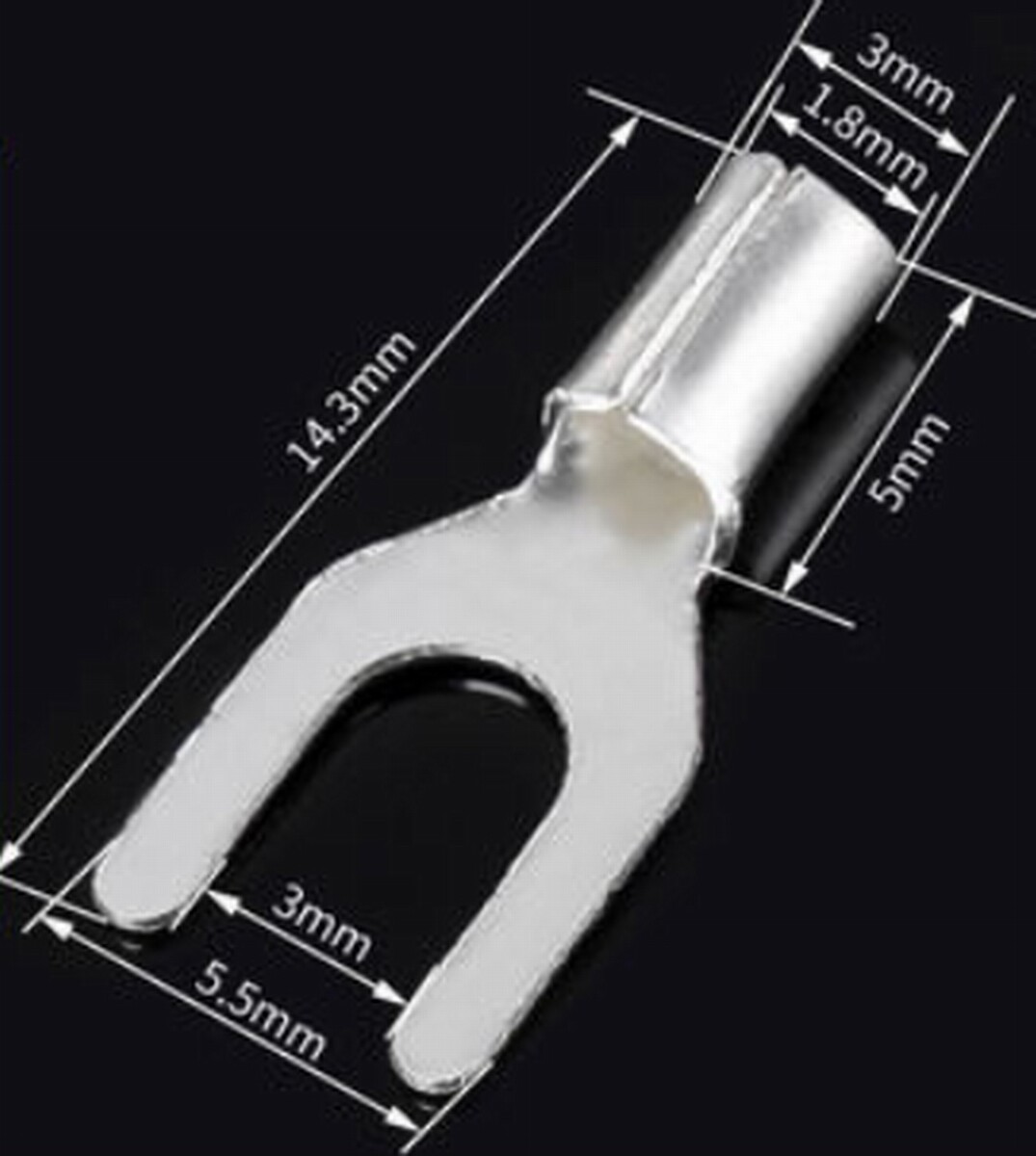 Dual BNC to M3 Screws Fork Terminal Coax Signal Cable For Ultrasonic Flow Meter