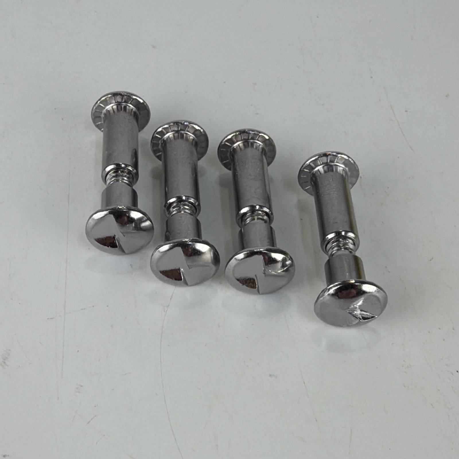 Set of 4 One Way Post & Screw 1/4 Shoulder Sex Bolt #10-24x 15/16” S/S Stainless