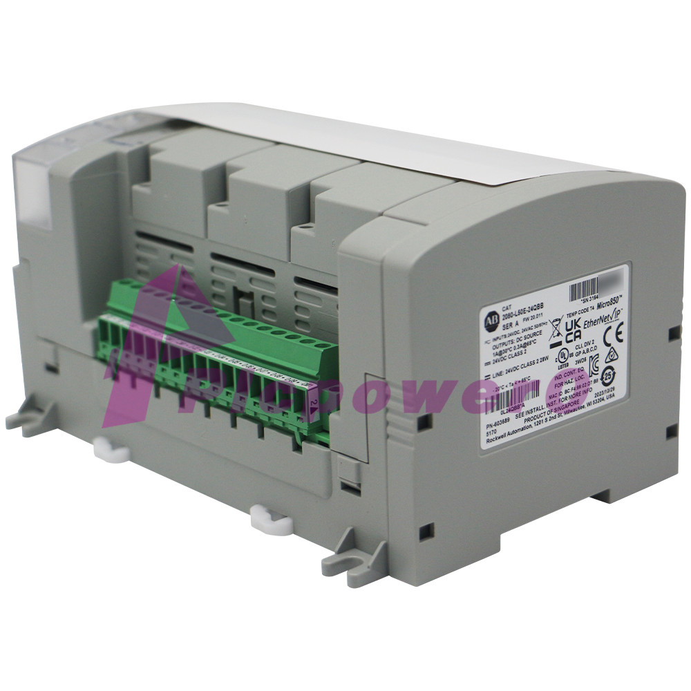 New Allen Bradley 2080-L50E-24QBB Micro850 24 I/O EtherNet/IP Controller