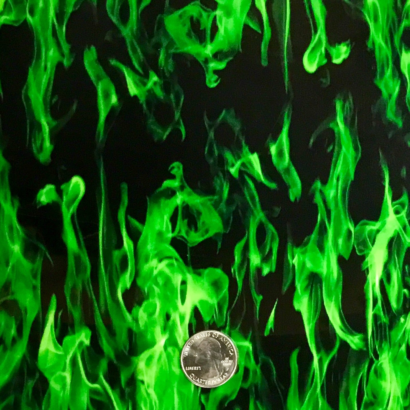 Hydrographic film Green Flames 7′ x 20″ hydro dip dipping