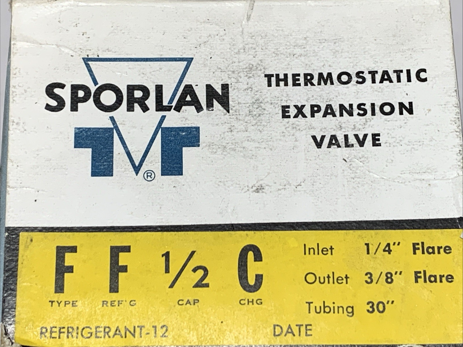 SPORLAN THERMOSTATIC EXPANSION VALVE F F 1/2 C $35 + Free Shipping