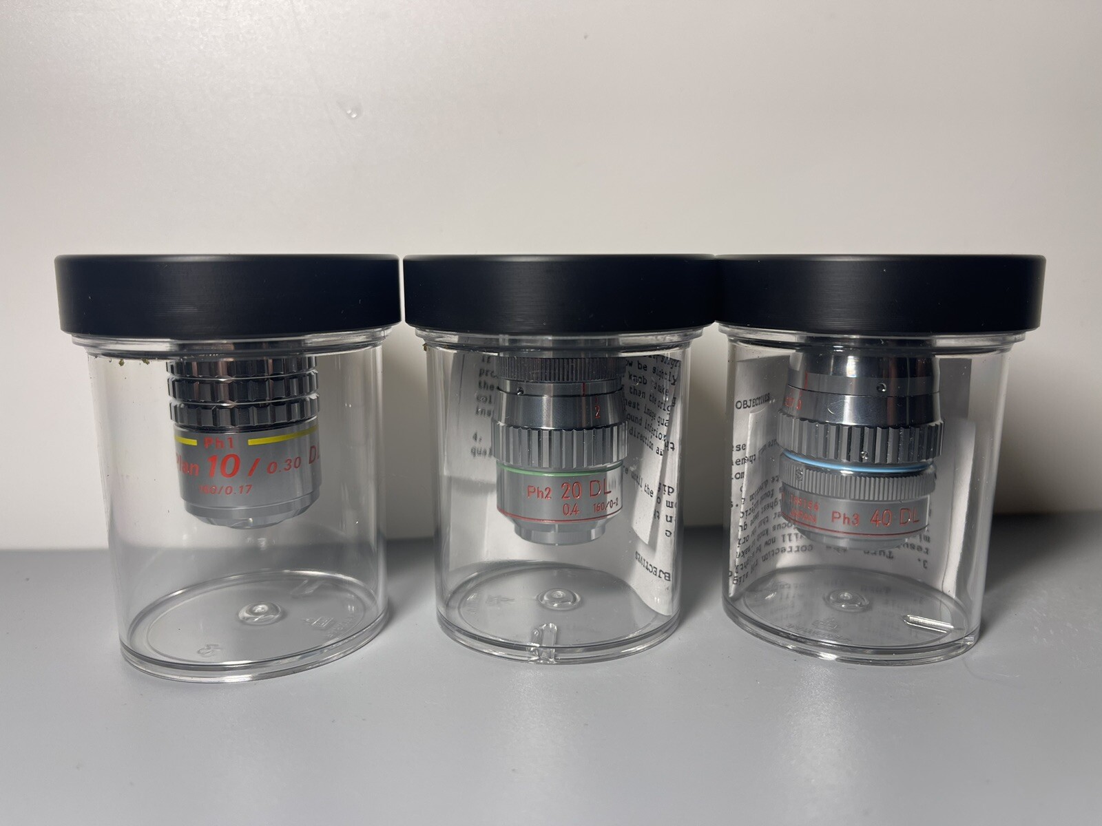 Nikon Phase Contrast + Objectives 10x 20x 40x HMC