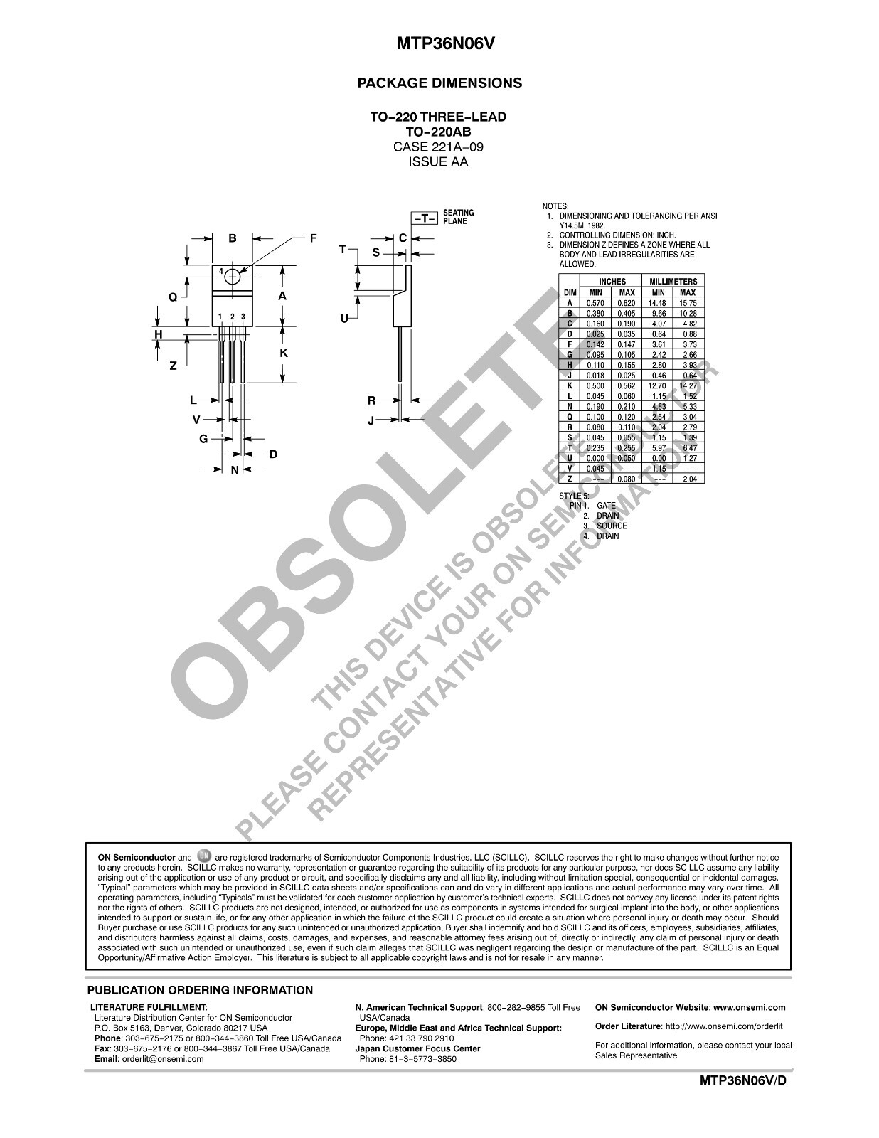 MTP36N06 P36N06 NCHANNEL 60V 30A 90W 40mΩ MOSFET ST TO220 NOS Qty(10)