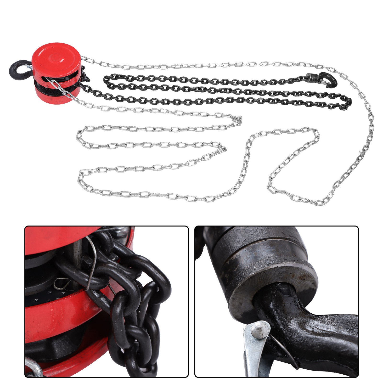 1Ton 2200Lbs Alloy Steel Hand Chain Hoist 10 Feet for Warehouse Machinery