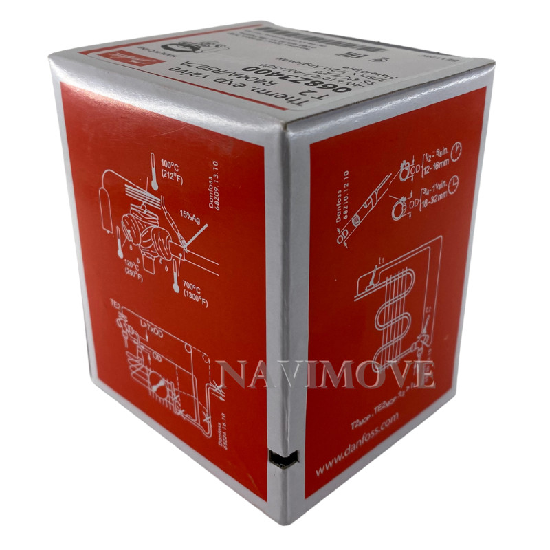 New DANFOSS 068Z3400 Thermostatic Expansion Valve R404A/R507A 3/8″ x 1/2″ USA