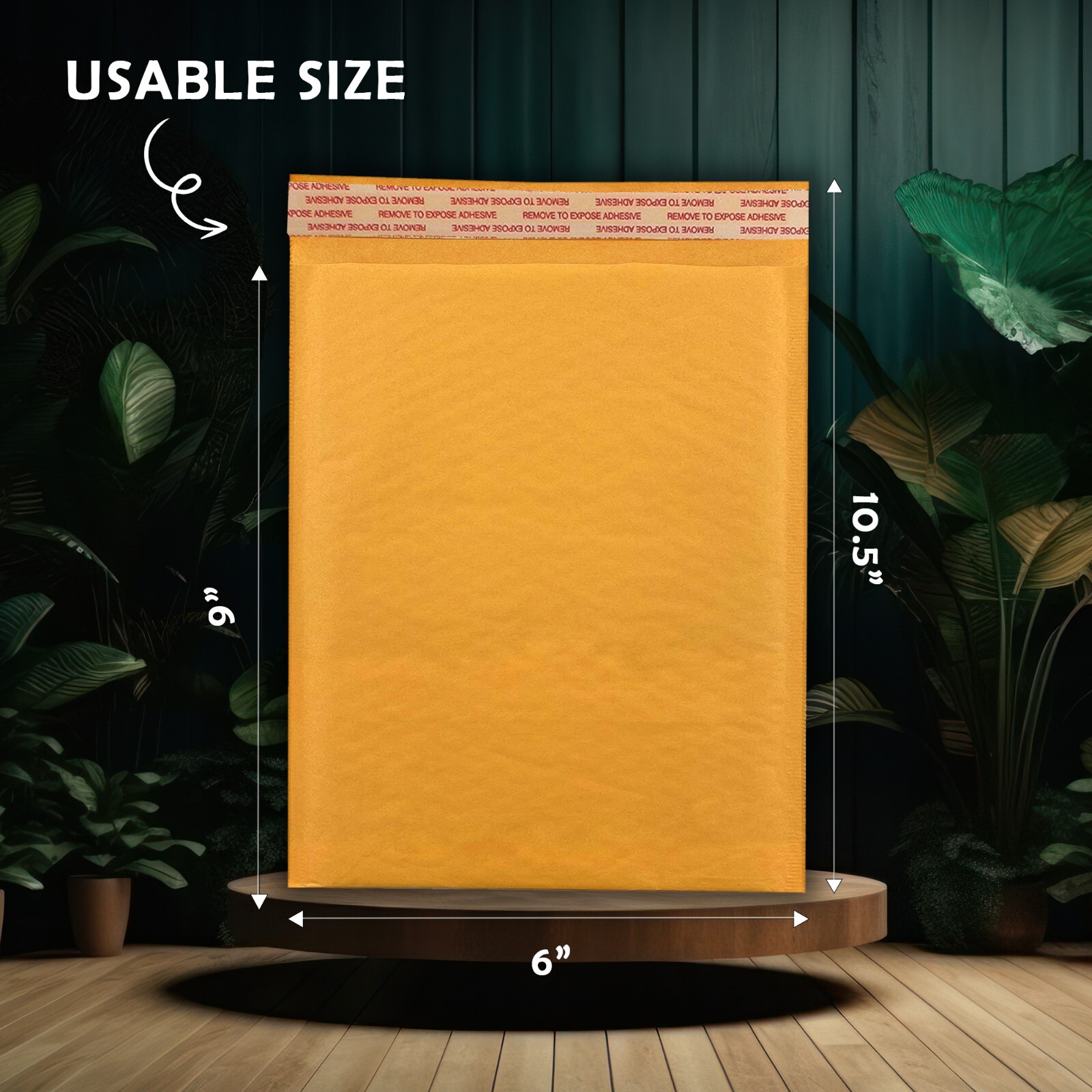 Yens® 250 #0 Kraft Bubble Padded Envelopes Mailers 6×9