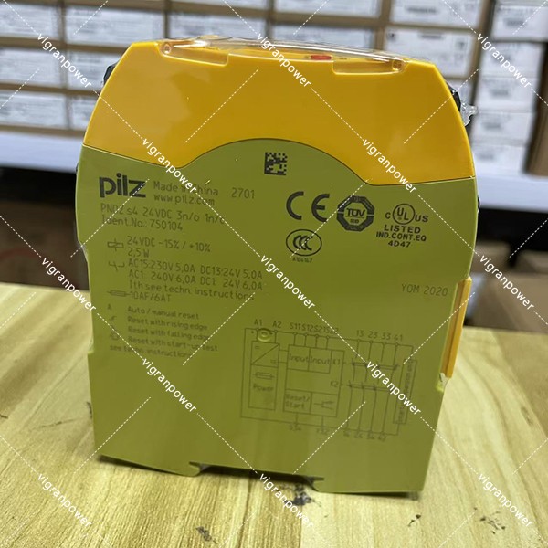 New Original Pilz 750104 PNOZ s4 24VDC Emergency Stop Safety Relay Free Shipping