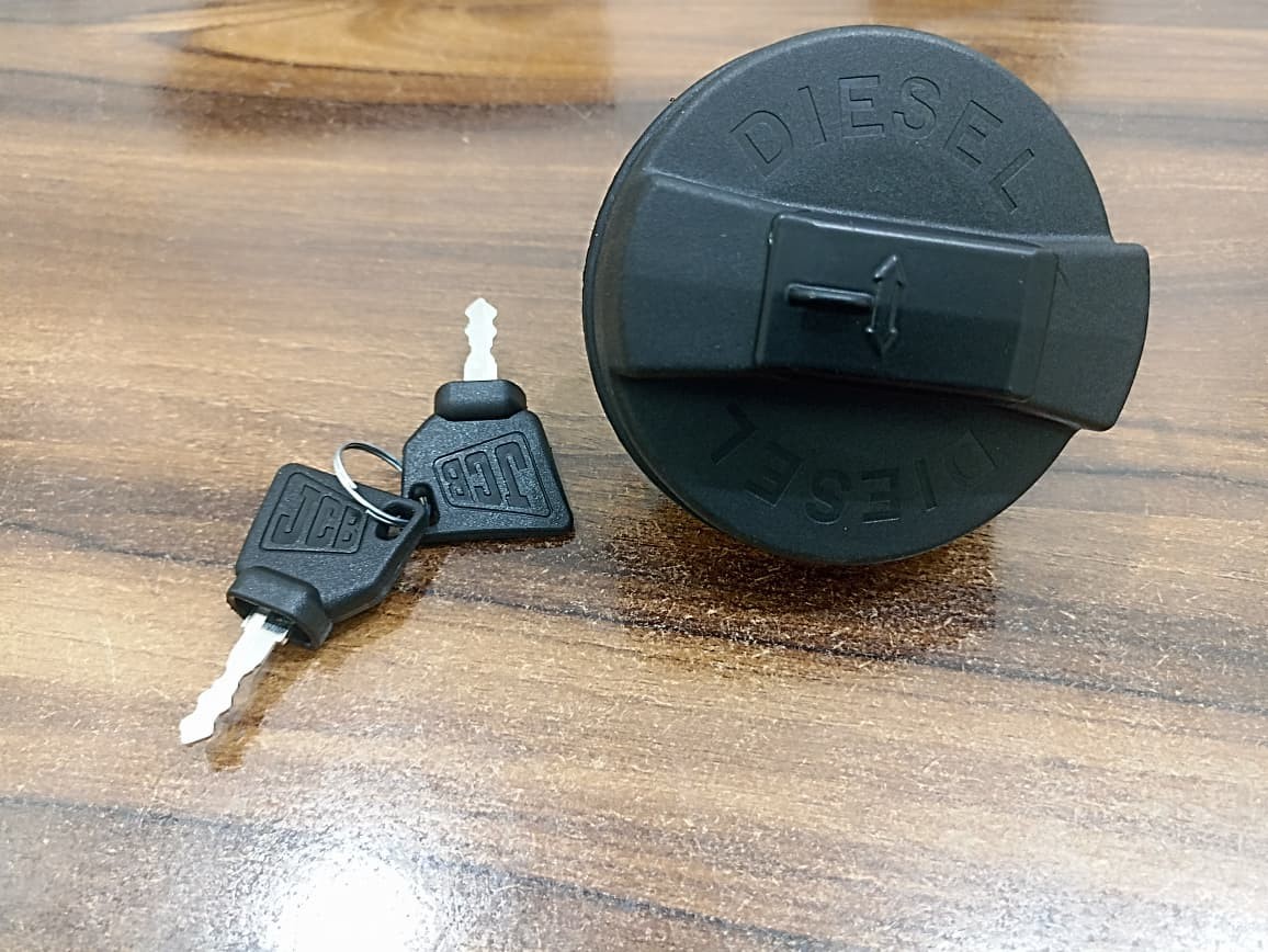 Genuine JCB Diesel Filler Cap with 2 Keys | Part No. 332/F4780 331/11403