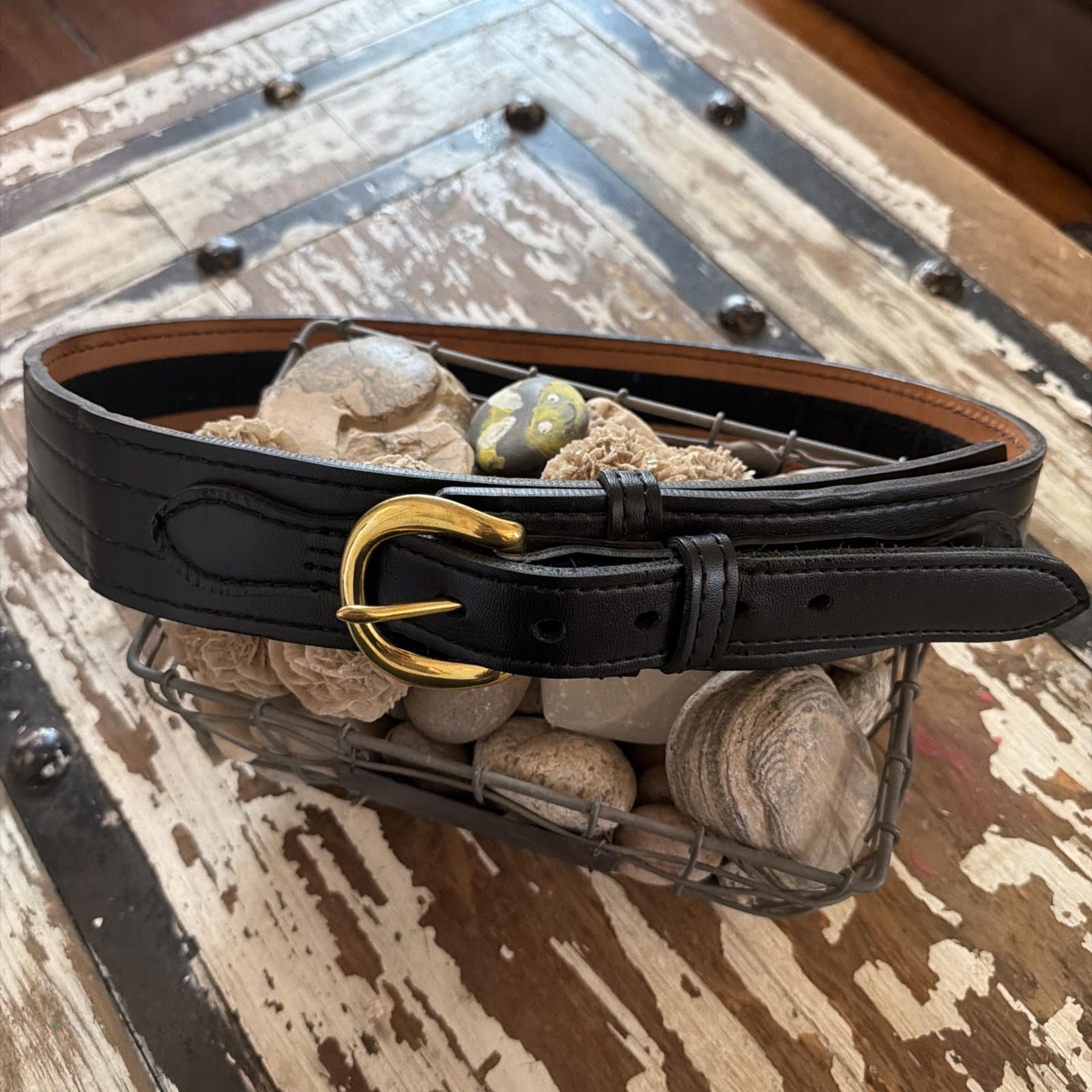 Safariland Model 146V Border Patrol Duty Belt Size 38/95 Black Asmbld Mex