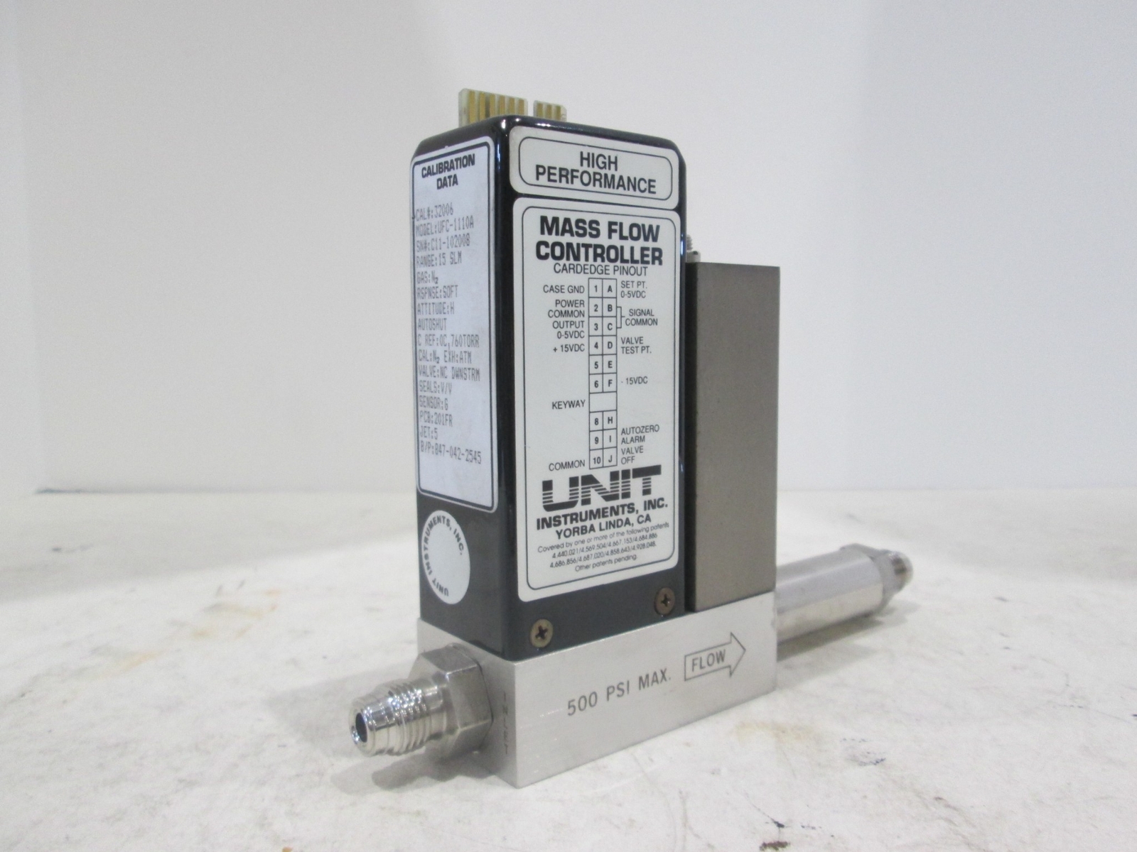 Unit, UFC-1110A, Range 15 SLM, Gas N2 w/ Filter, Used
