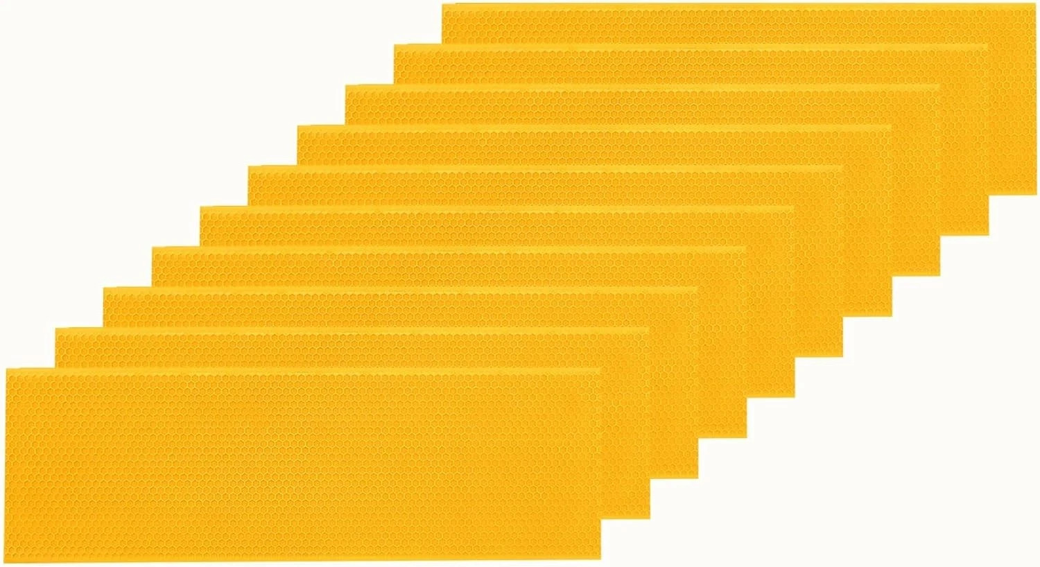 Beehive Foundation, 5-5/8-Inch Medium Beeswax Sheets, 10 Pcs Bee Hive Beeswax Co