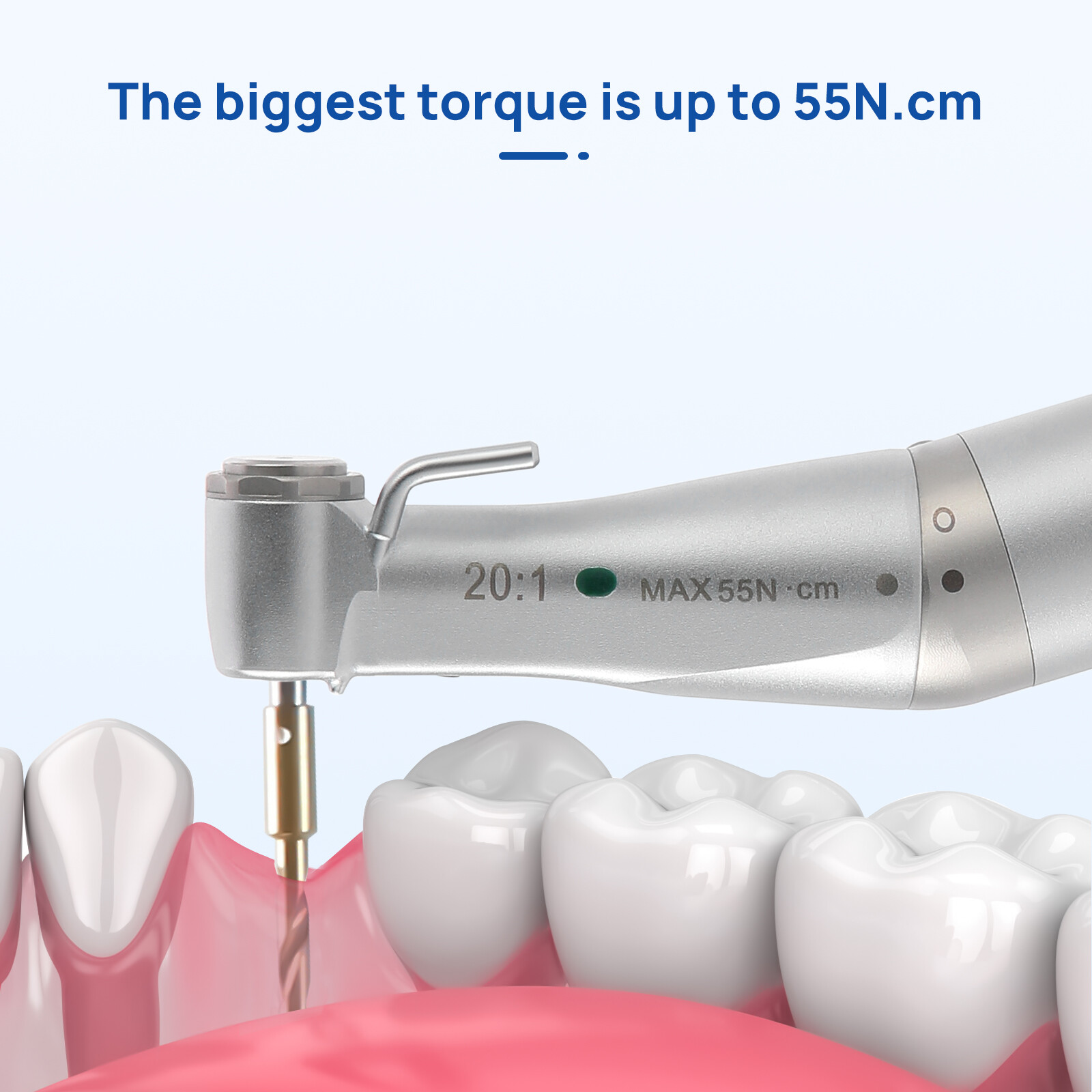 COXO Dental 20:1 Implant Surgical Handpiece Contra Angle LED External Water