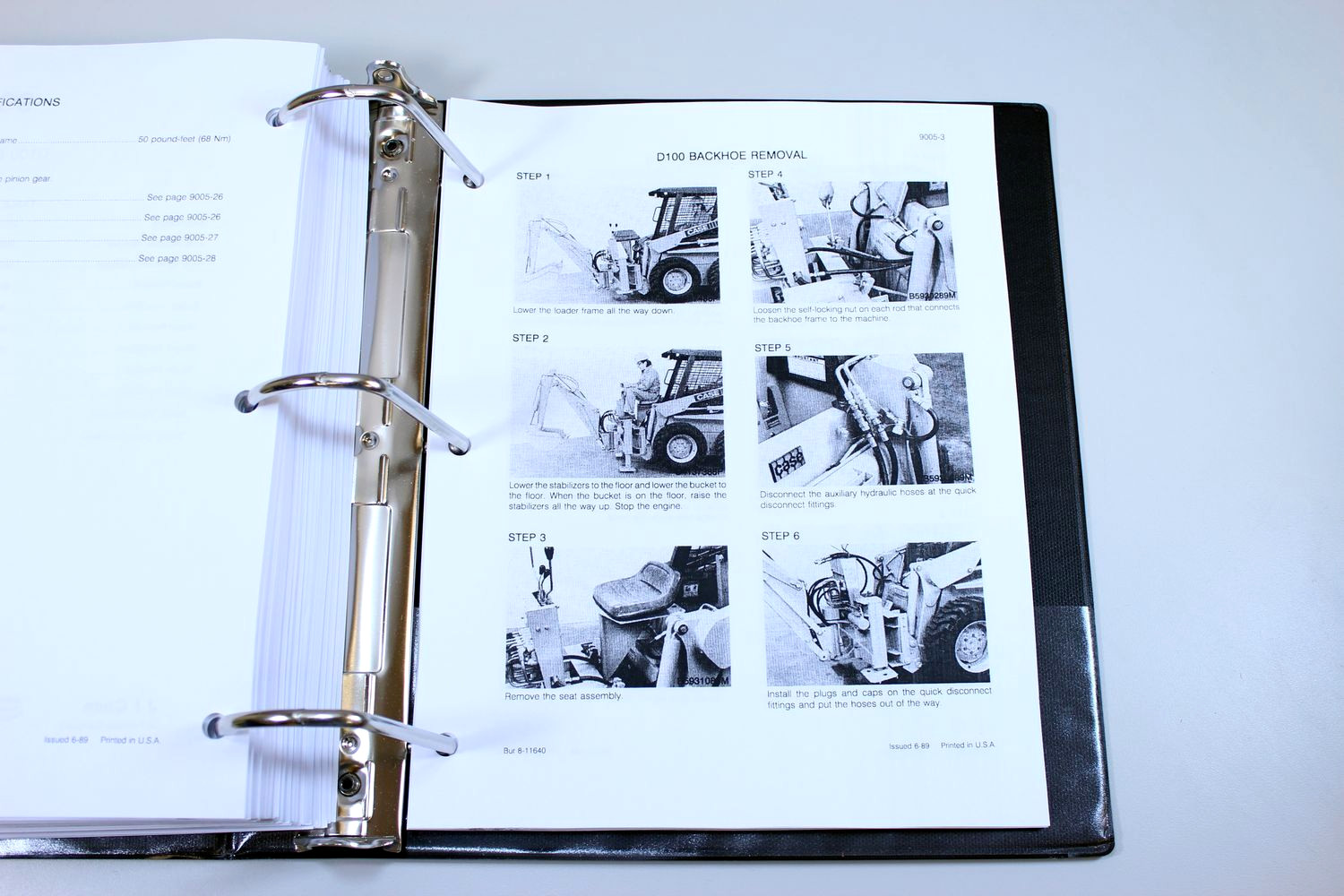 Case 1840 Uni-Loader Skid Steer Service Manual Parts Catalog Shop Book Set Tech