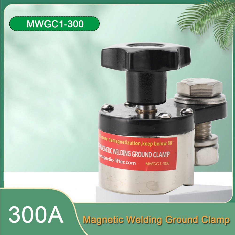 Magnetic Welding Ground Clamp 300A Grounding Magnet Connector Welding Machine