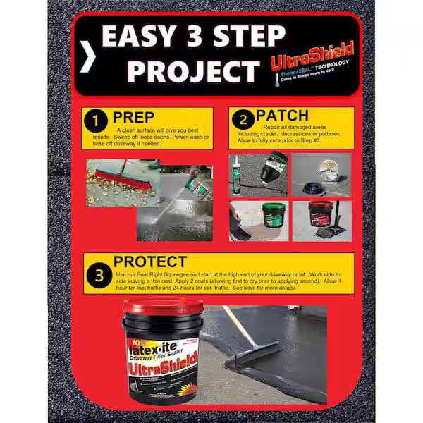 4.75 Gal. Ultra Shield Driveway Filler Sealant