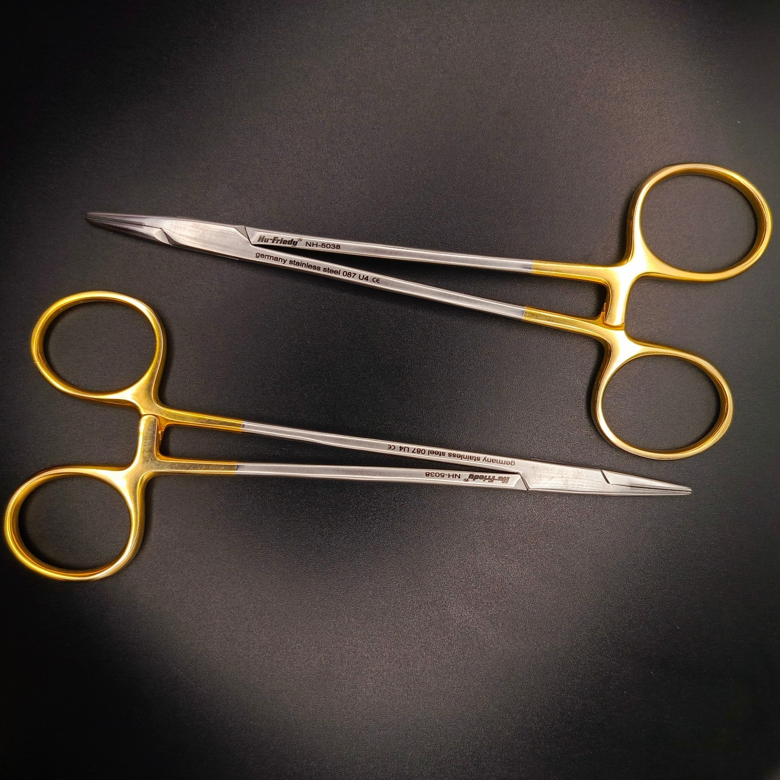 HU FRIEDY Crile-Wood Perma Sharp Needle Holder NH5038, 15 cm (6″) |2Pcs|