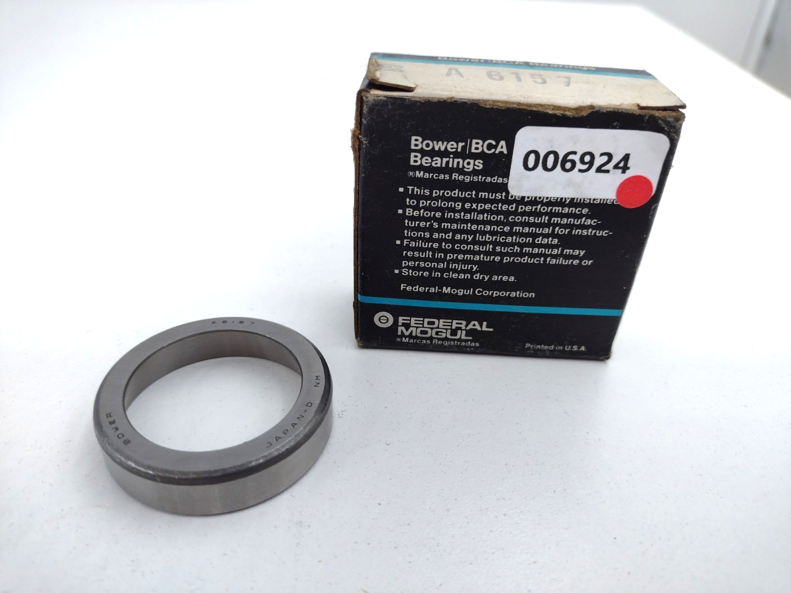 *** Bower/BCA A6157 Tapered Roller Bearing Cup 1.5745-inch OD