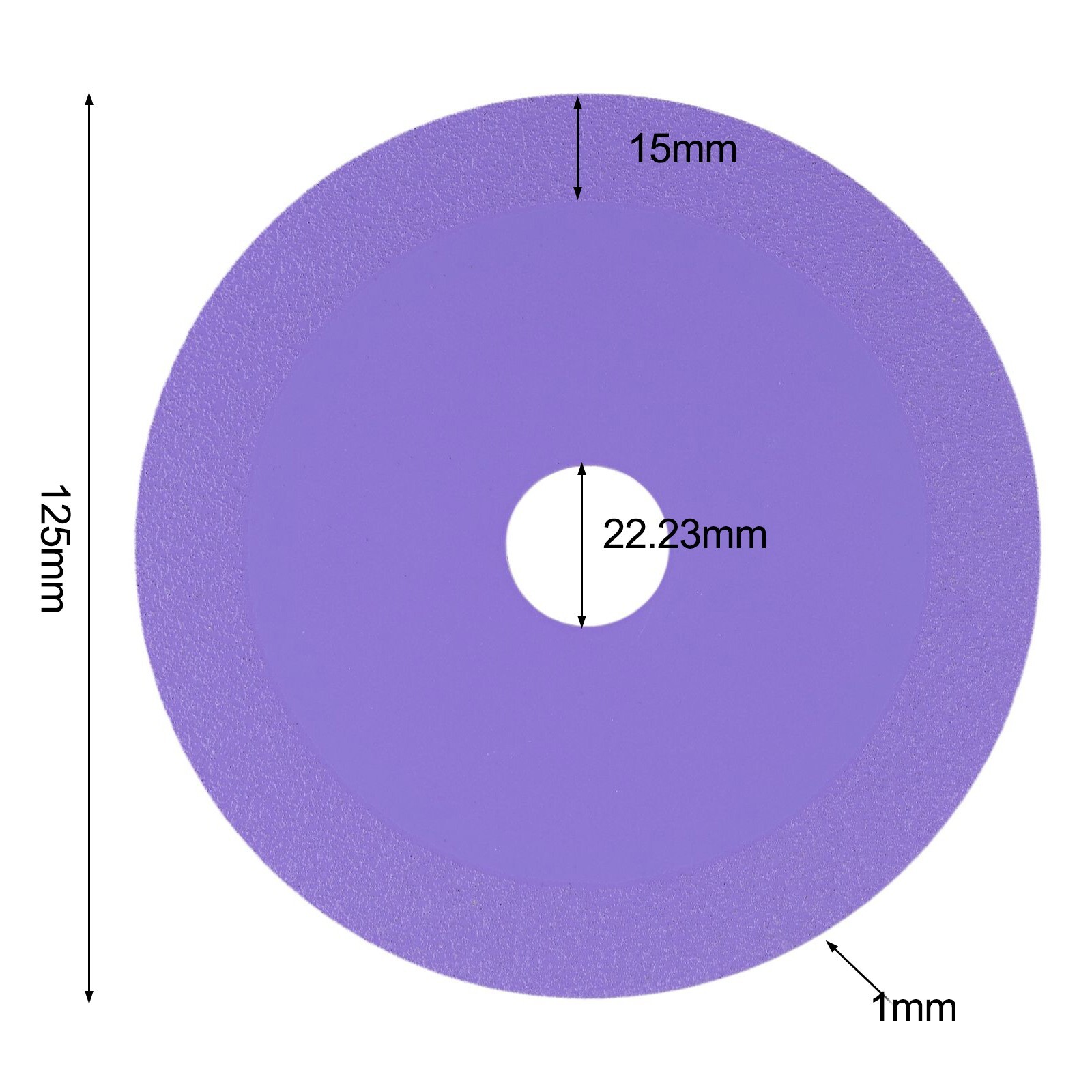 Versatile Glass Cutting Blade for Smooth and Clean Cuts 125mm Diameter