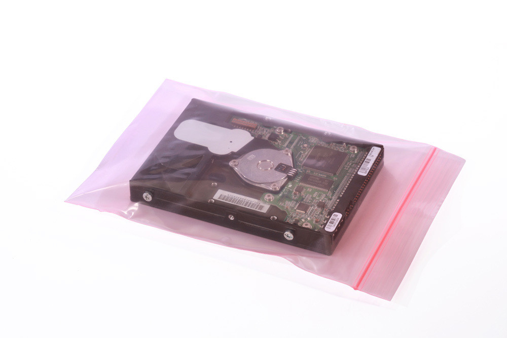 Pink Anti-Static Plastic Bags 4Mil Top Lock Zip Seal Reclosable 2.5×3 4 5 6 8″