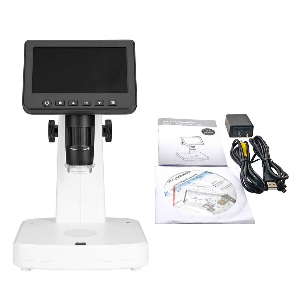 Vividia LM-058 Tabletop Stand-Alone Portable LCD/TV/USB Digital Microscope 5″