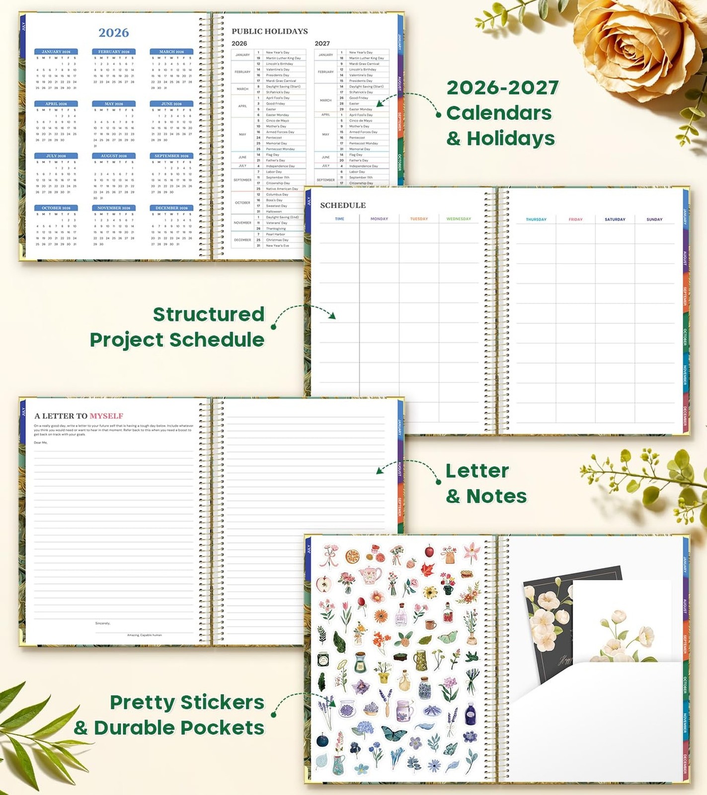 Planner 2026-2027, 8.5″ x 11″ Academic Planner Jul 2026 – Dec 2027,18 Month |…