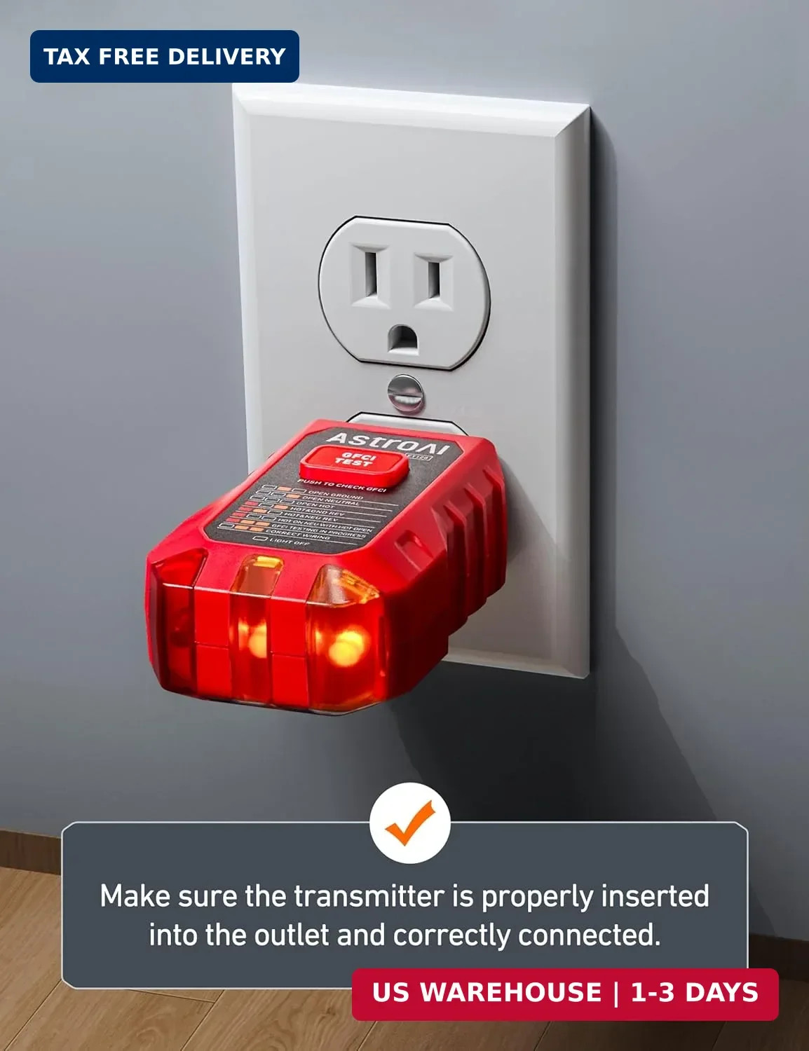 AstroAI Circuit Breaker Finder with GFCI Outlet Tester, Electrical Tester Tool f