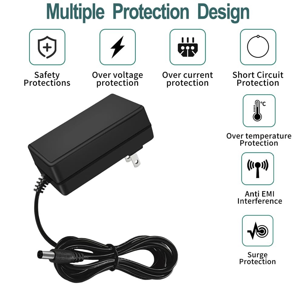 12V 5A Power Supply Adapter 100-240V 50-60Hz AC to DC ﻿ Converter 12 Volt 5 Amp
