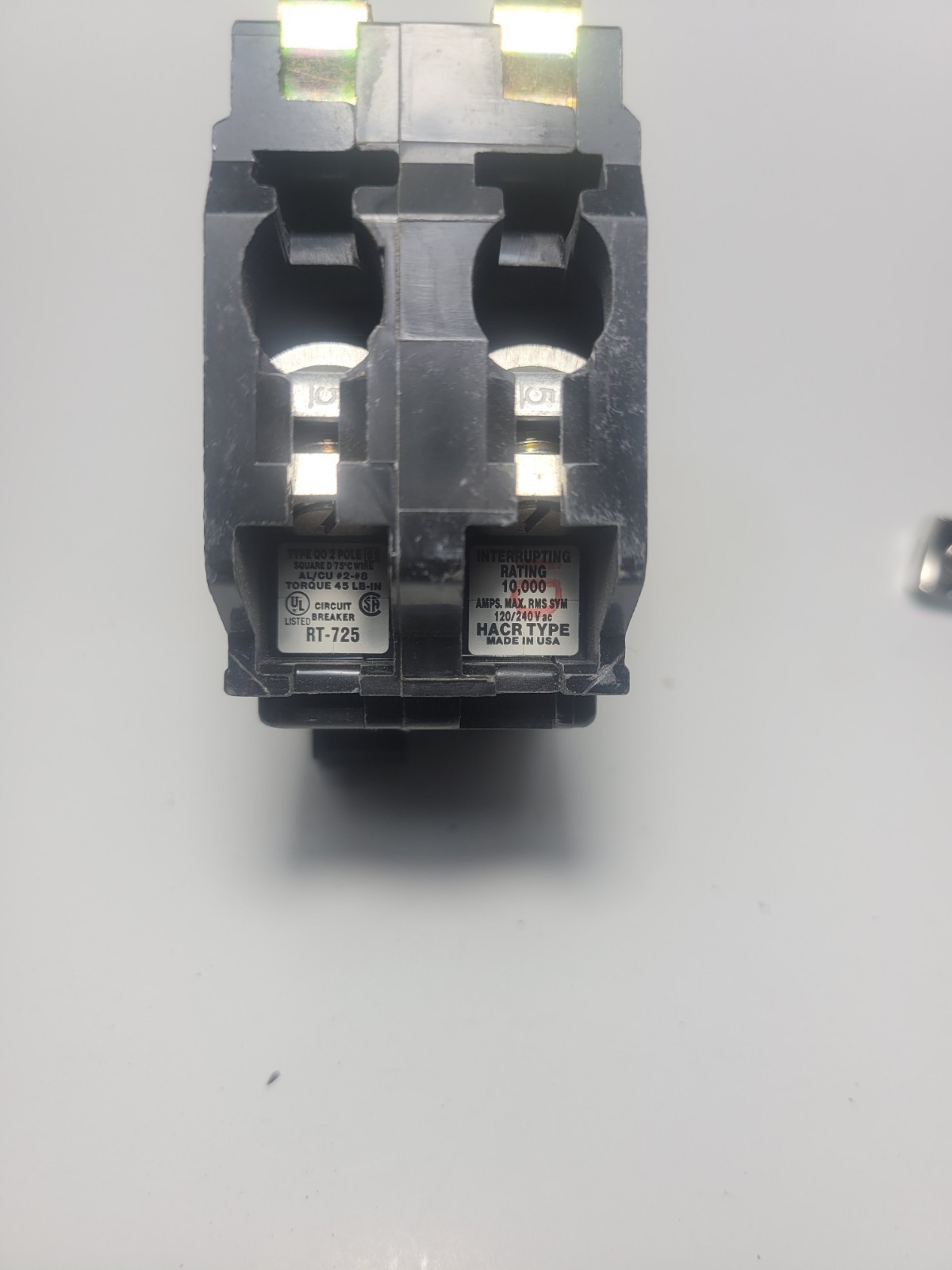 SQUARE D QO240 40 Amp 2 Pole 120/240 Volt Plug-In Circuit Breaker