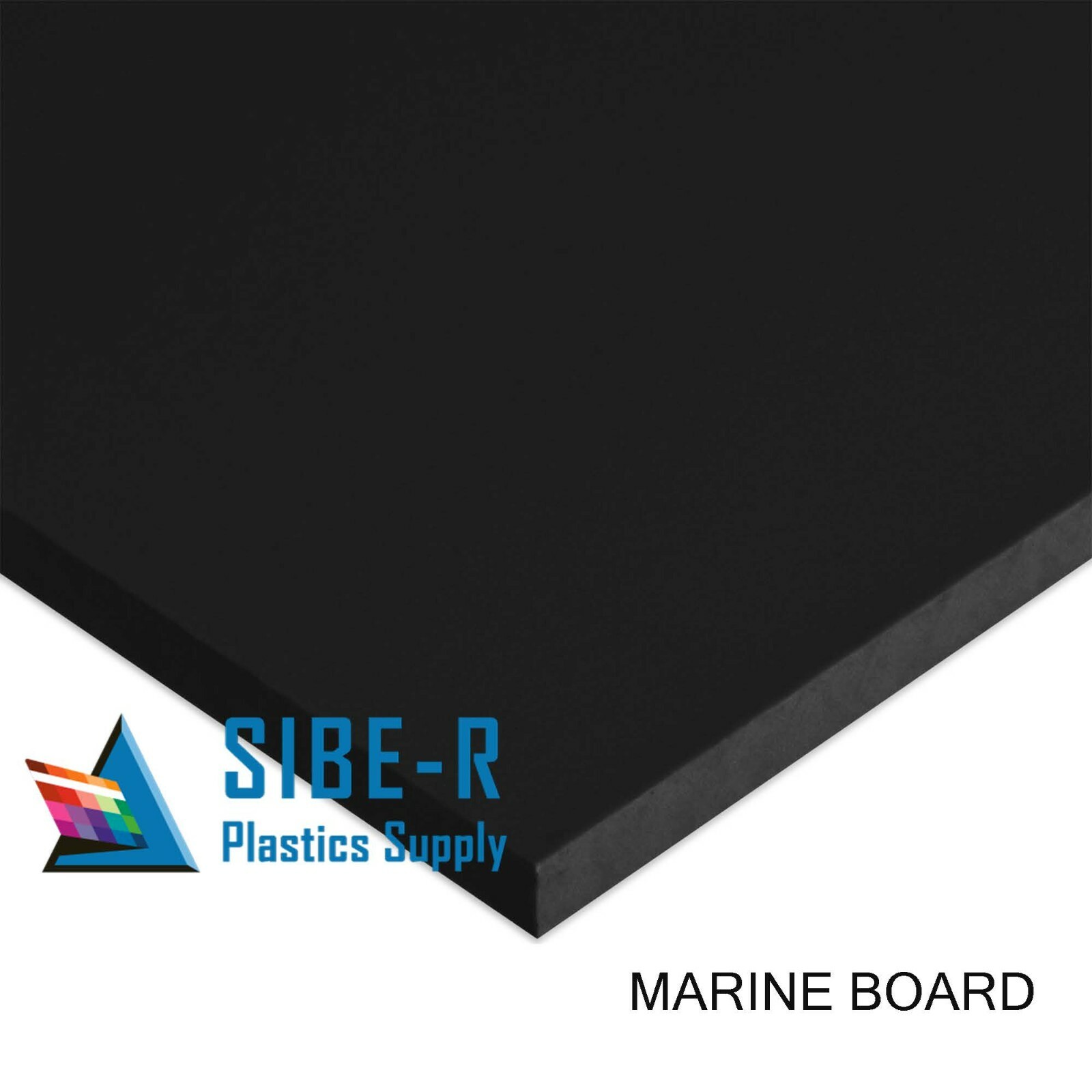 HDPE Marine Board Plastic Sheet – 1/2″ Thick (12mm) – Black – 24″ x 36″