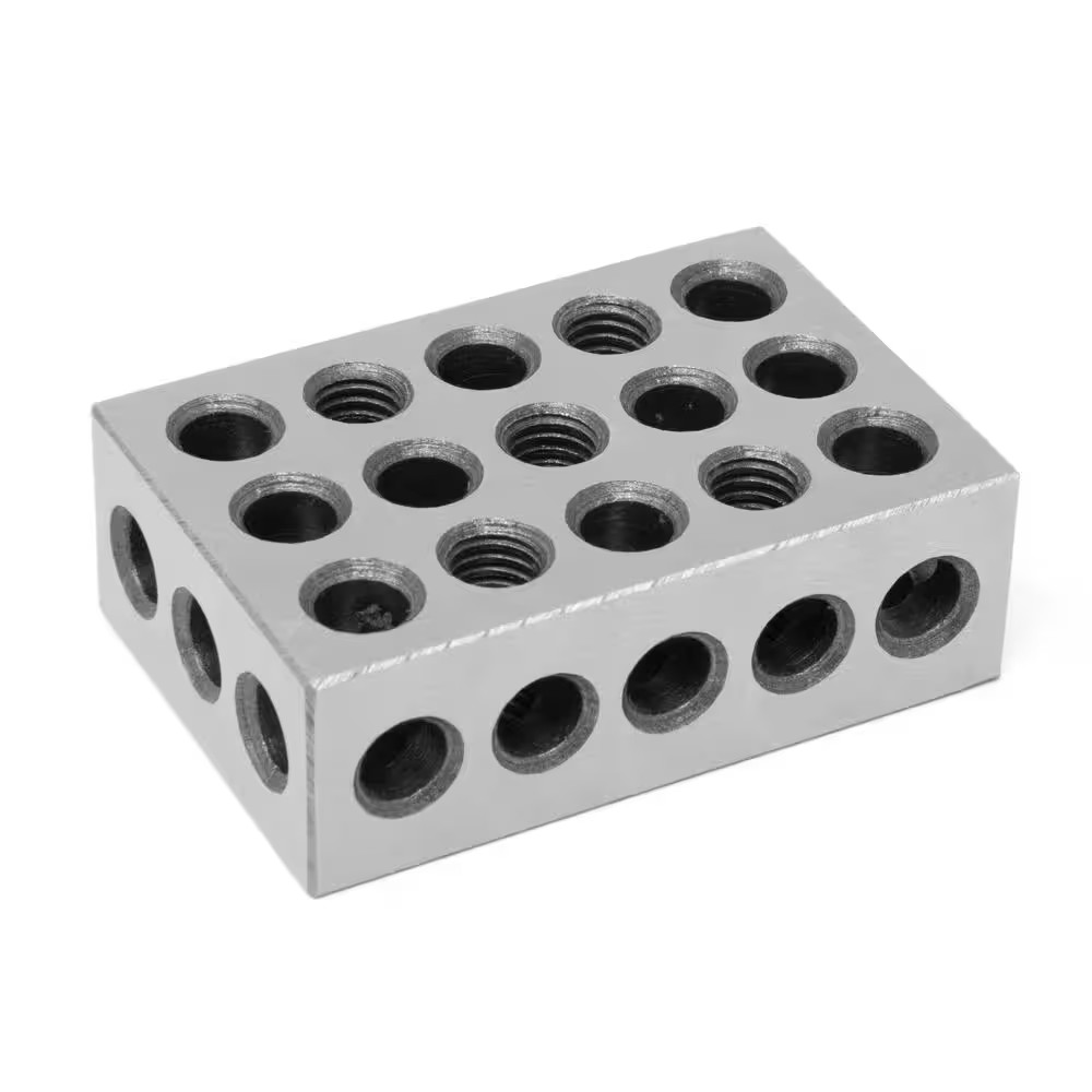3 In. X 2 In. X 1 In. Steel-Hardened Precision 1-2-3-Gauge Blocks (2-Pack)
