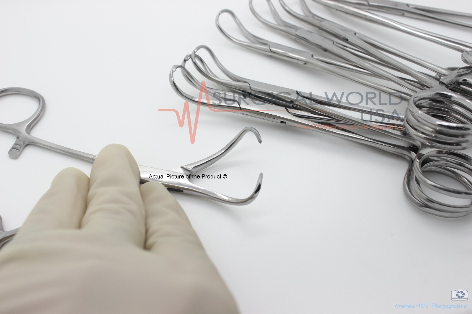 6 Backaus Towel Clamp Forceps 5.5″ Surgical Dental Instruments