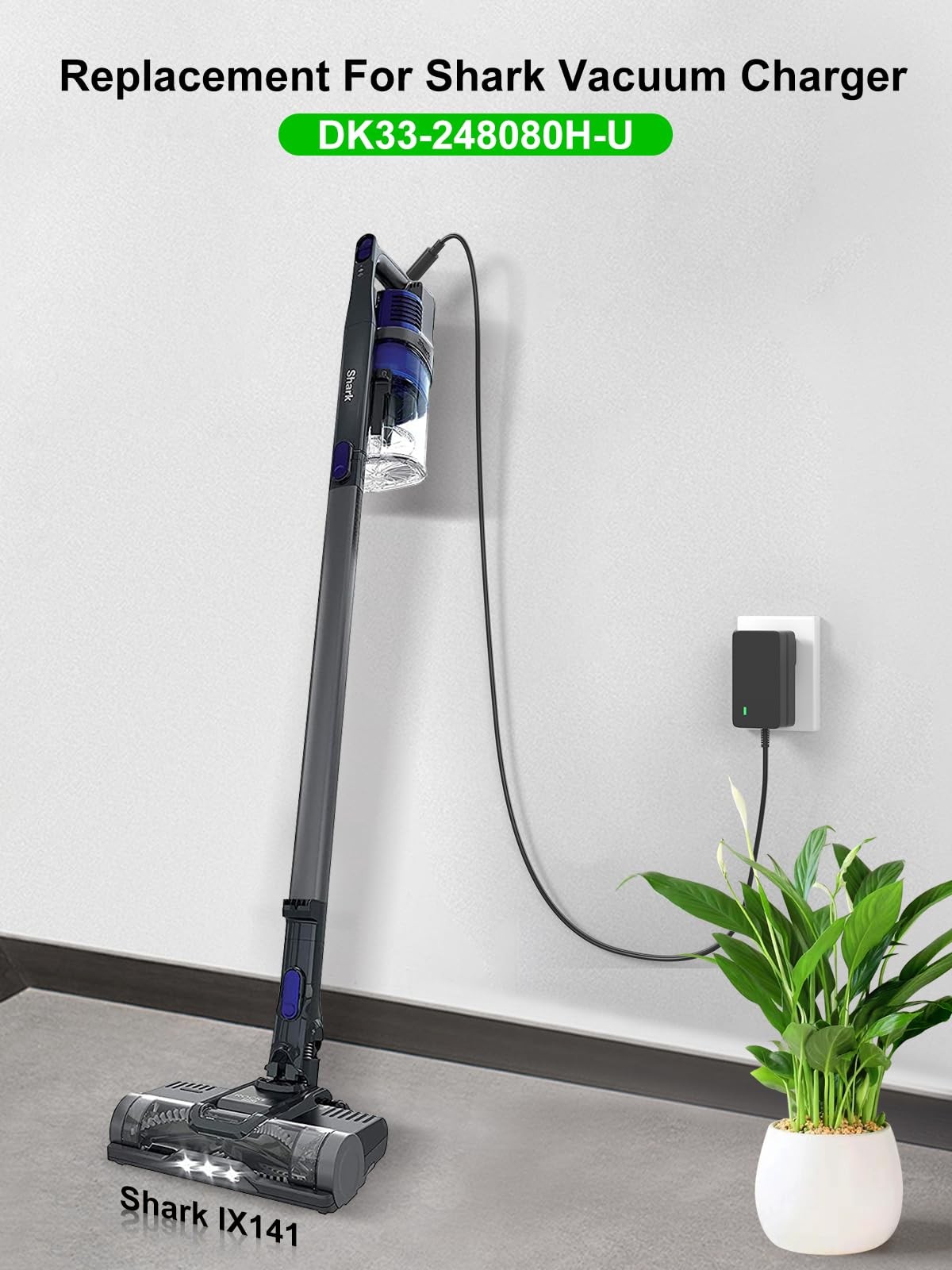 BIYTC 24.8V Cordless Vacuum Charger for 2.91×1.57×0.9 in (7.3×3.9×2.7cm)