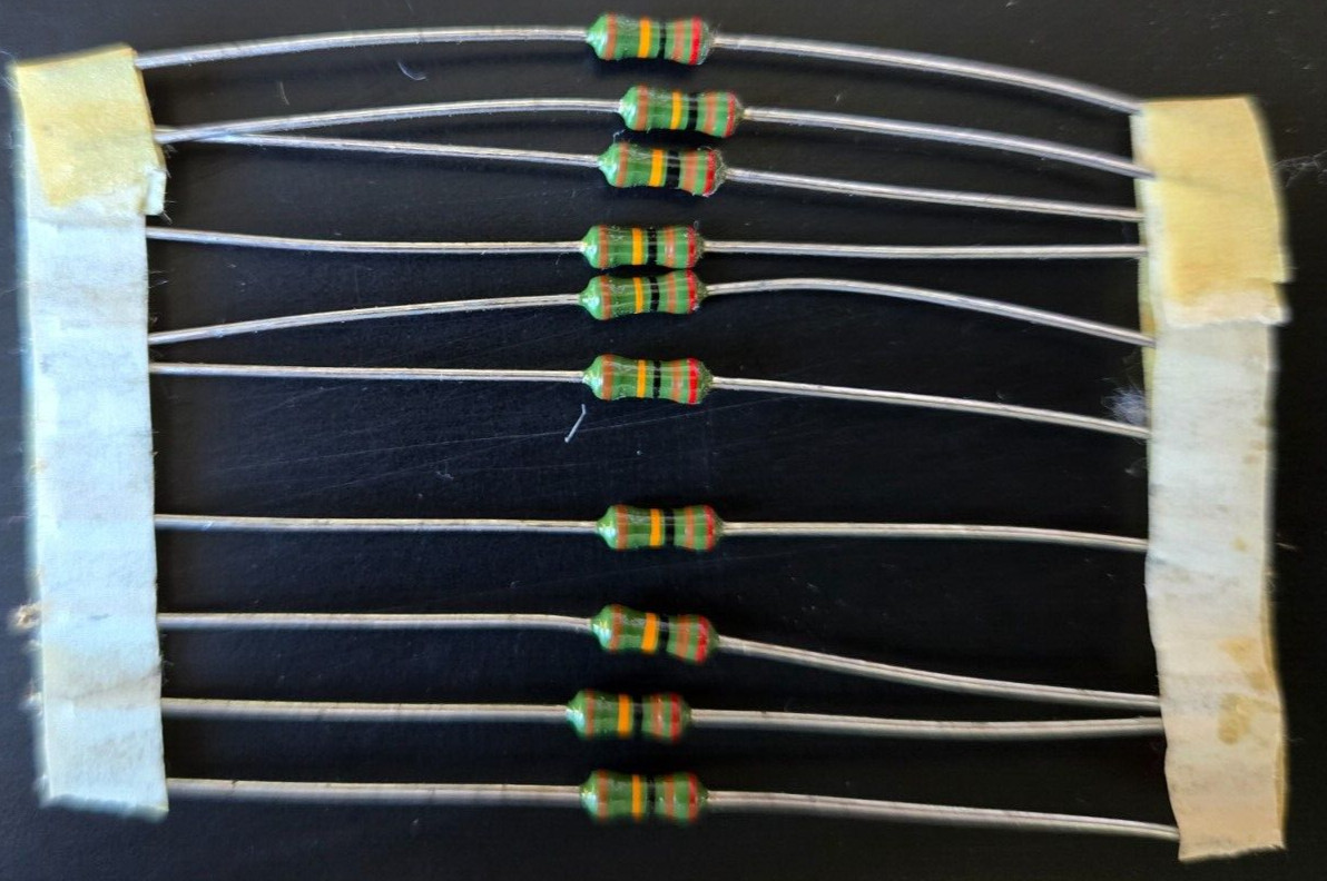 10pcs 210k ohm 1/4W 1% Metal Film Precision Axial Resistors ~ NEW ~