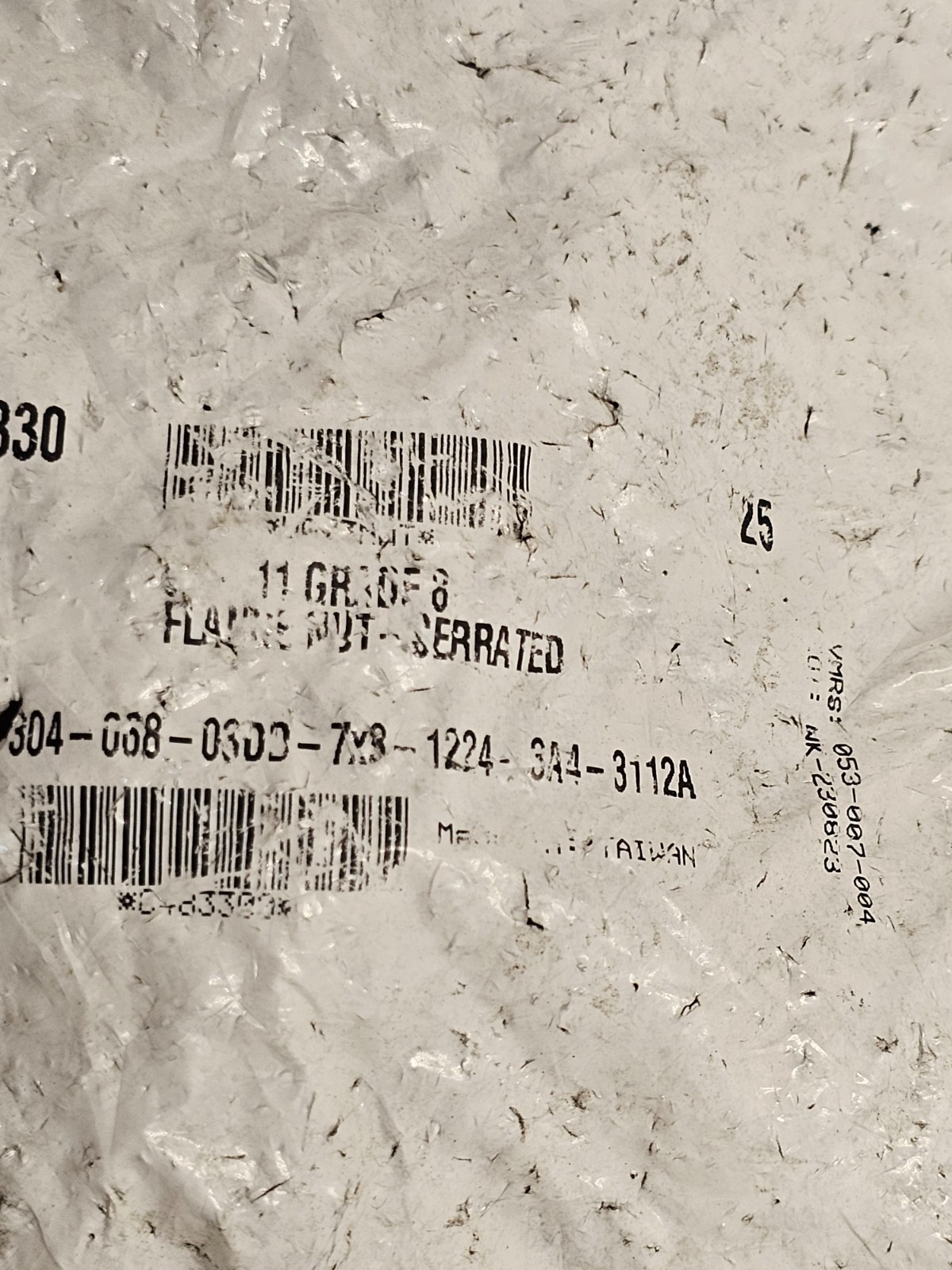 (QTY 25) Imperial 48330 Serrated Flange Nut 5/8″-11 Steel Phosphate & Oil Gr.8