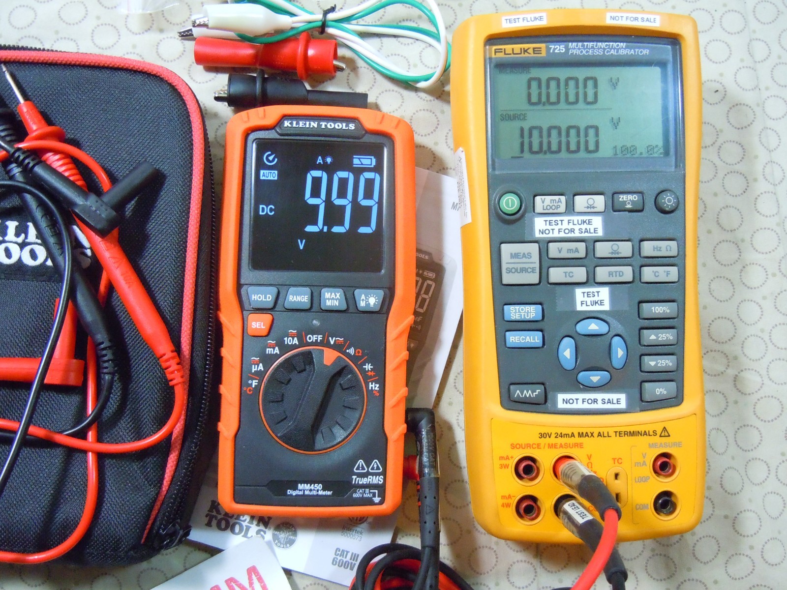KLEIN TOOLS MM450 TRMS MULTIMETER WITH ACCESSORIES + KLEIN CASE – 0208304.