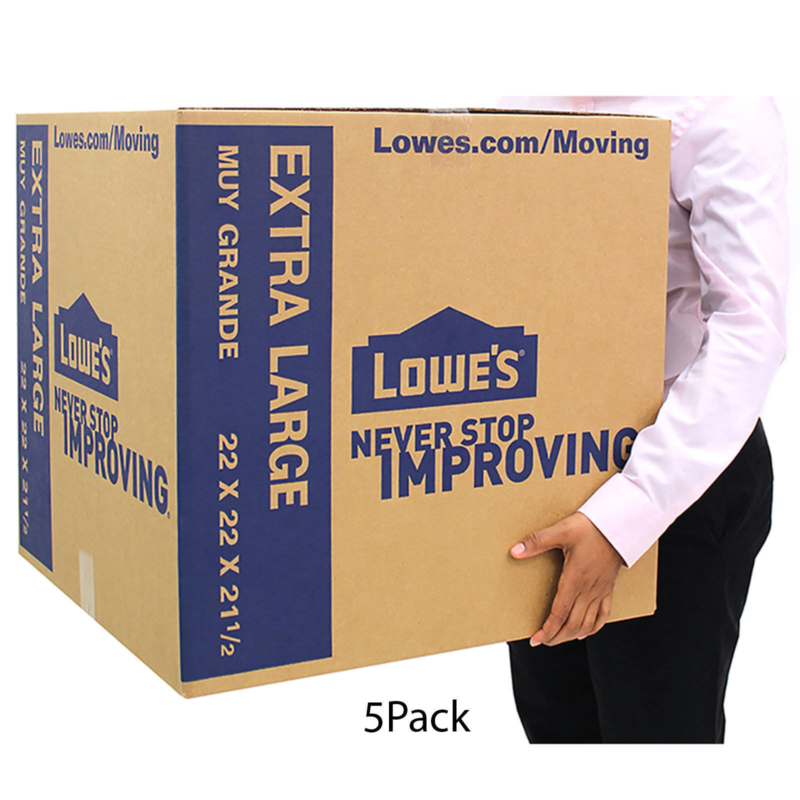 Pack of 5 Extra Large Cardboard Boxes 22″ x 22″ Moving Shipping Packing Supplies