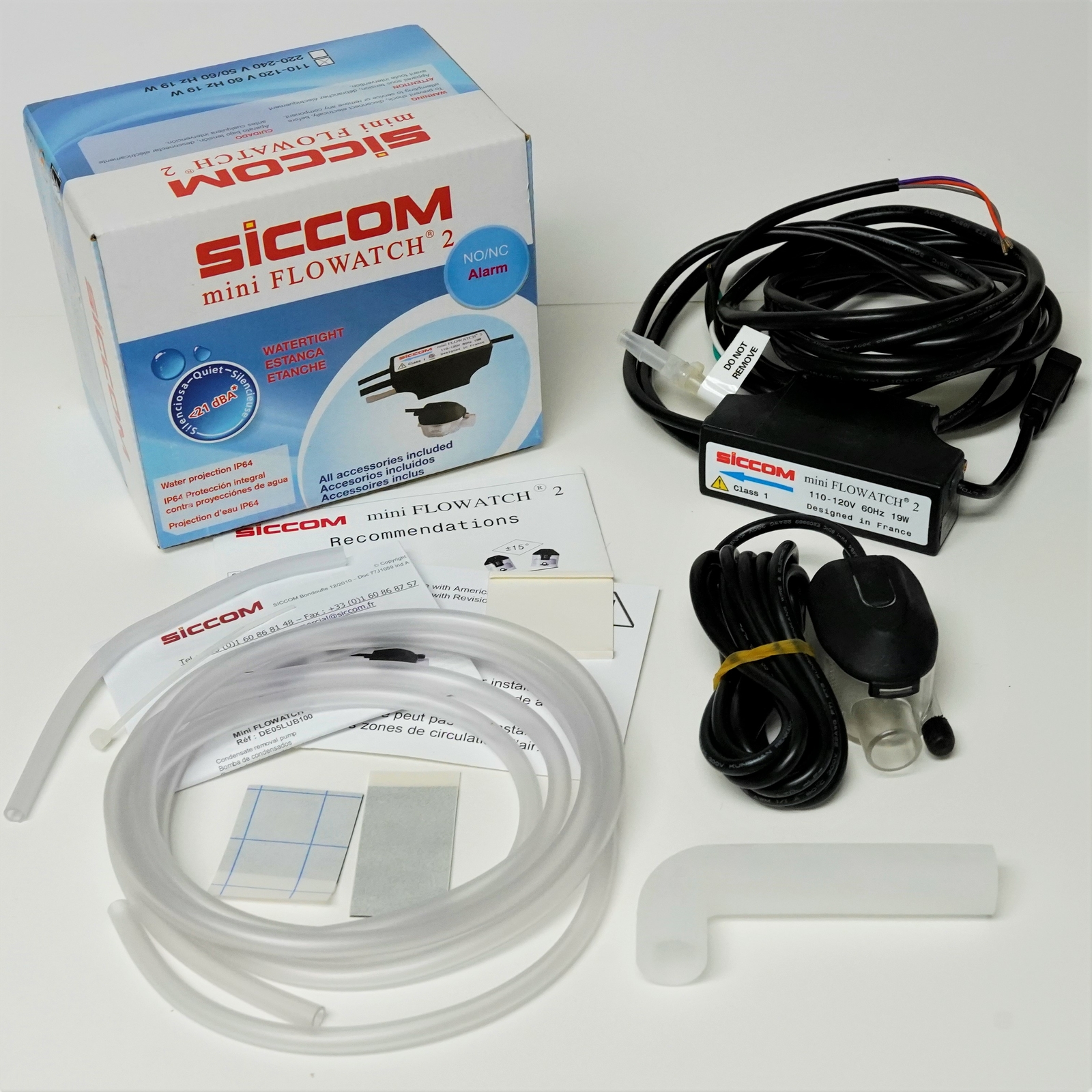 Siccom Mini Split Condensate Pump 3-Wire 120 Volts with Alarm DE05LUB100