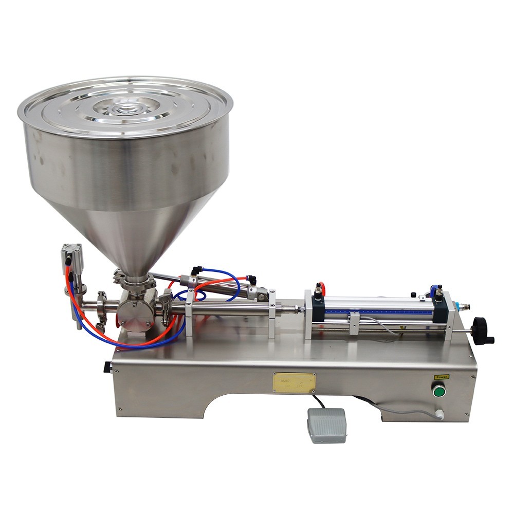 Paste Liquid Filling Machine 10-100ml Single Nozzle Pneumatic Piston Filler 110V