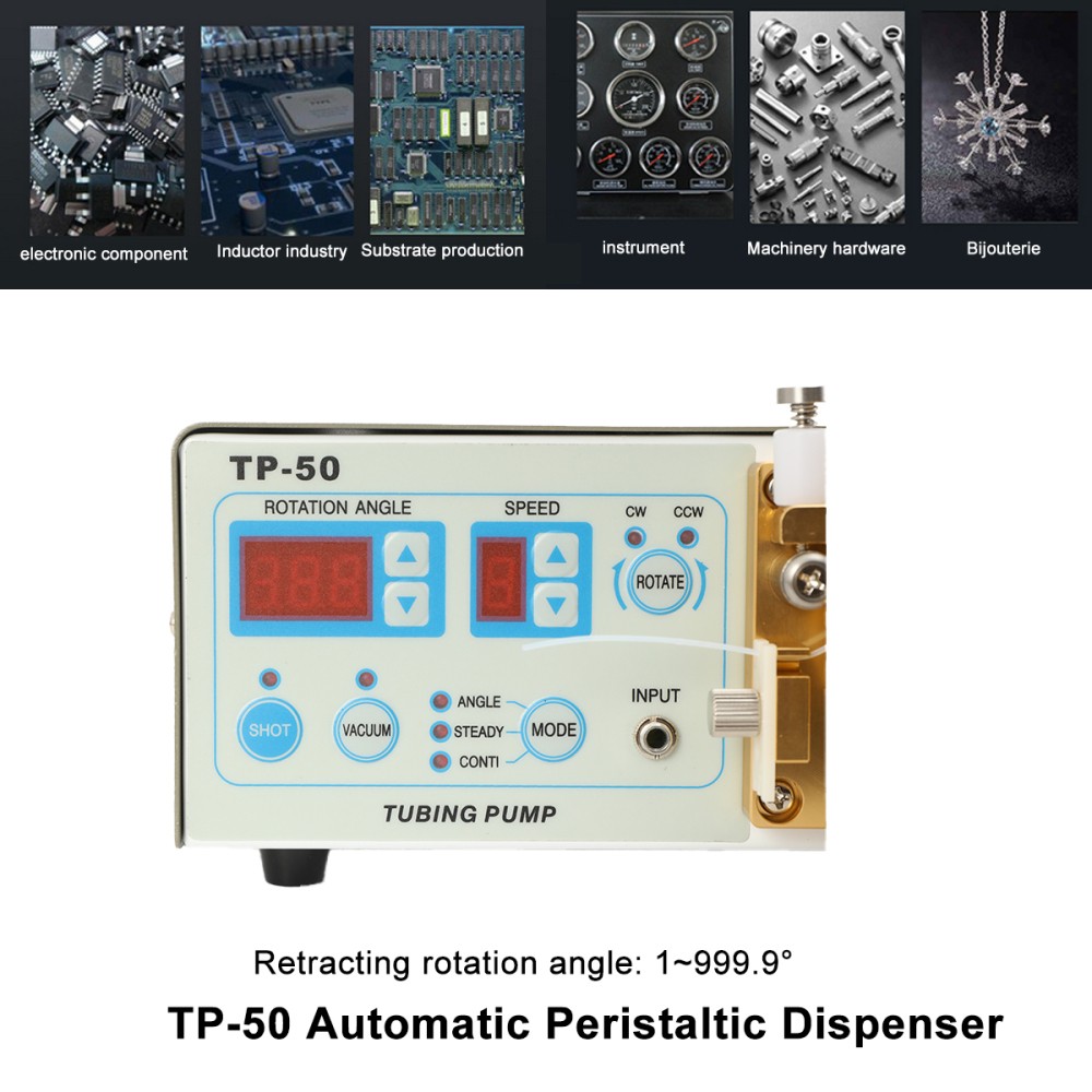 Peristaltic Dispenser Fast Drying Liquid Adhesive Dispenser TP-50110V US Plug in