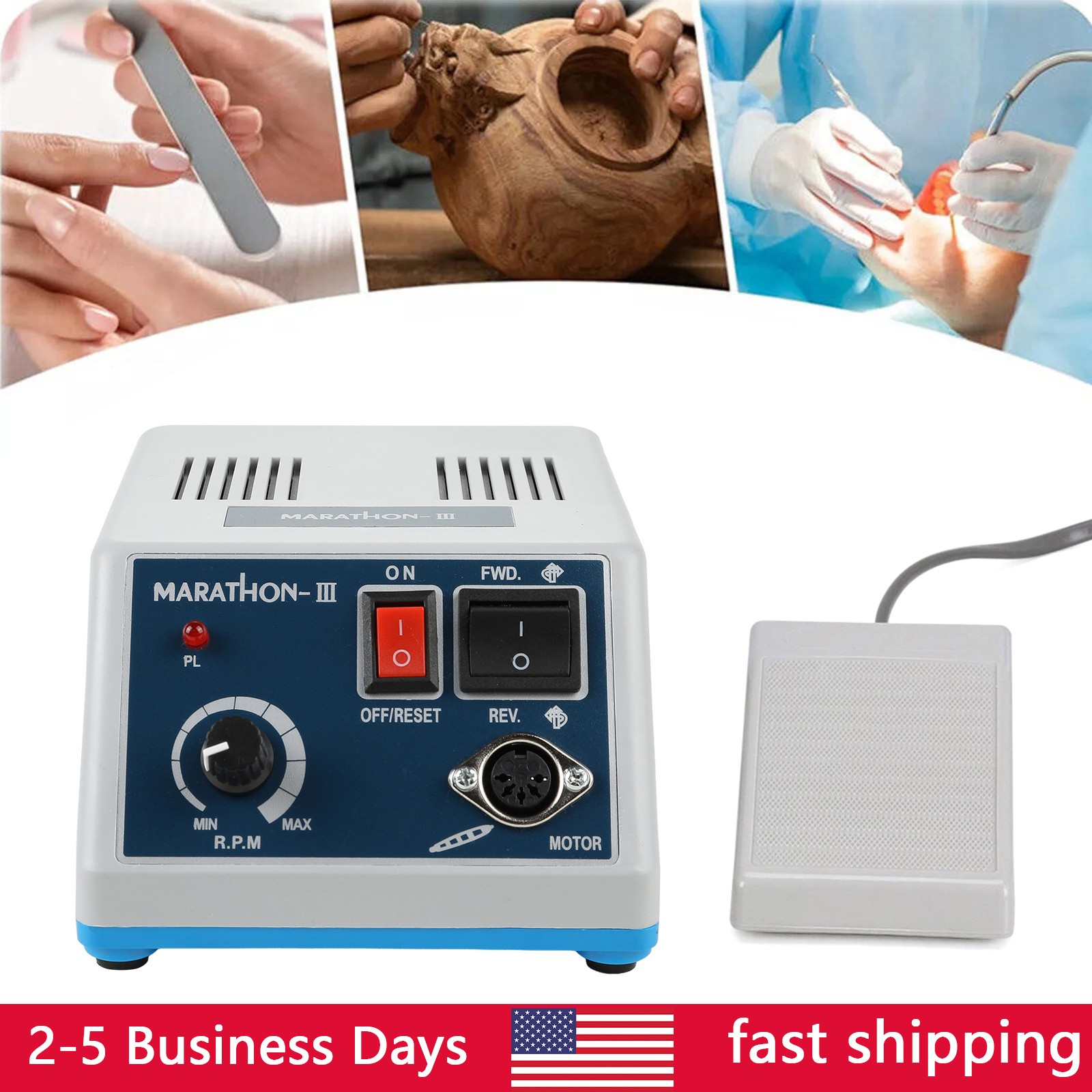 Dental Lab Marathon Electric Micromotor Polishing Unit 35K rpm Motor