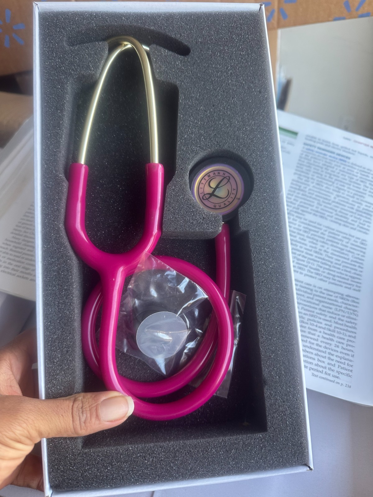 Classic Dual Head Stethoscope for Nurse Doctor Student – Raspberry Steel